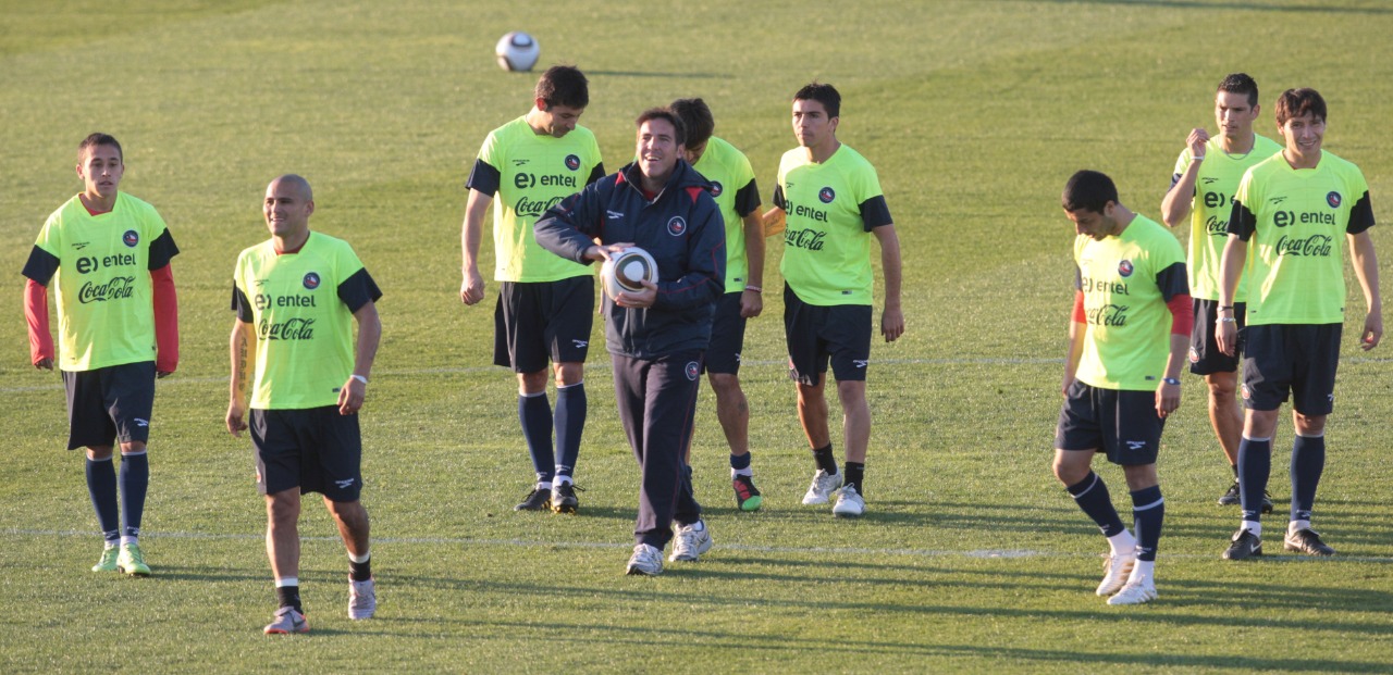 Eduardo Berizzo, durante su paso por la Roja