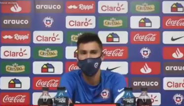 Pablo Galdames en la conferencia previa al debut de Martin Lasarte por la selección chilena ante Bolivia.