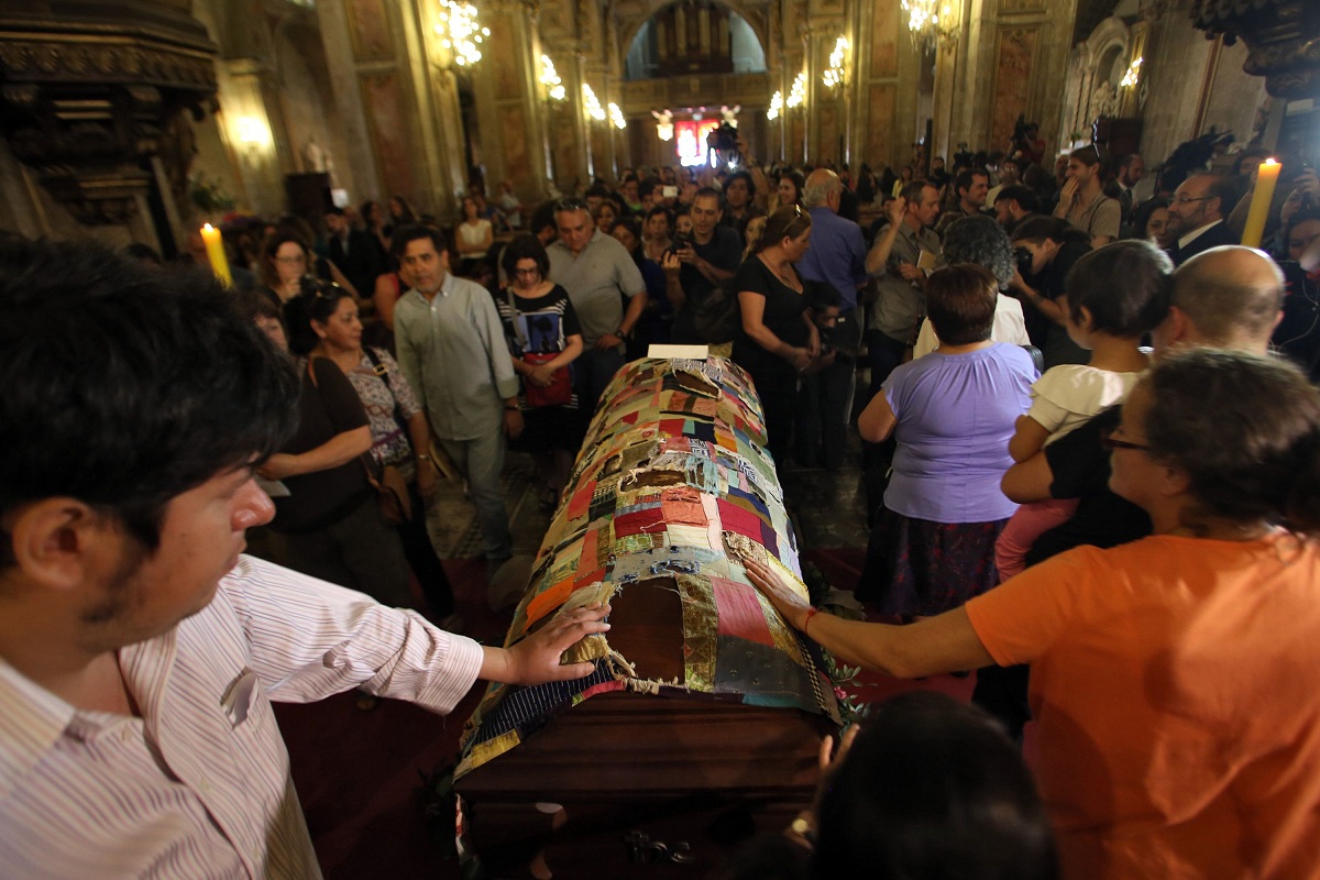 Velorio en la Catedral de Santiago.