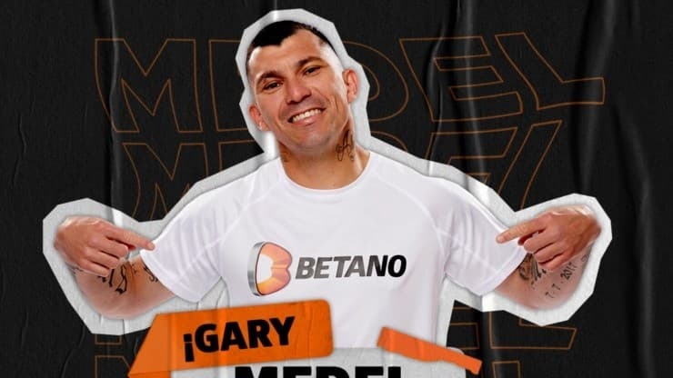 Gary Medel, como parte de la campaña de Betano.