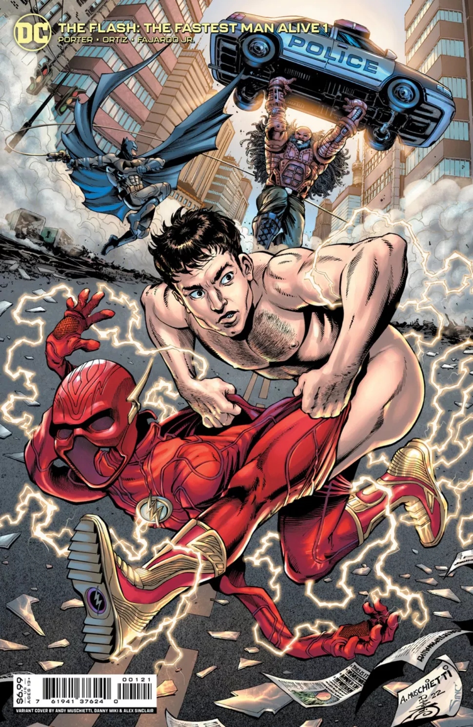 El Batman de Ben Affleck y un desprevenido Barry Allen aparecen en la  portada del director Andy Muschietti para el cómic precuela de la película de  The Flash - La Tercera