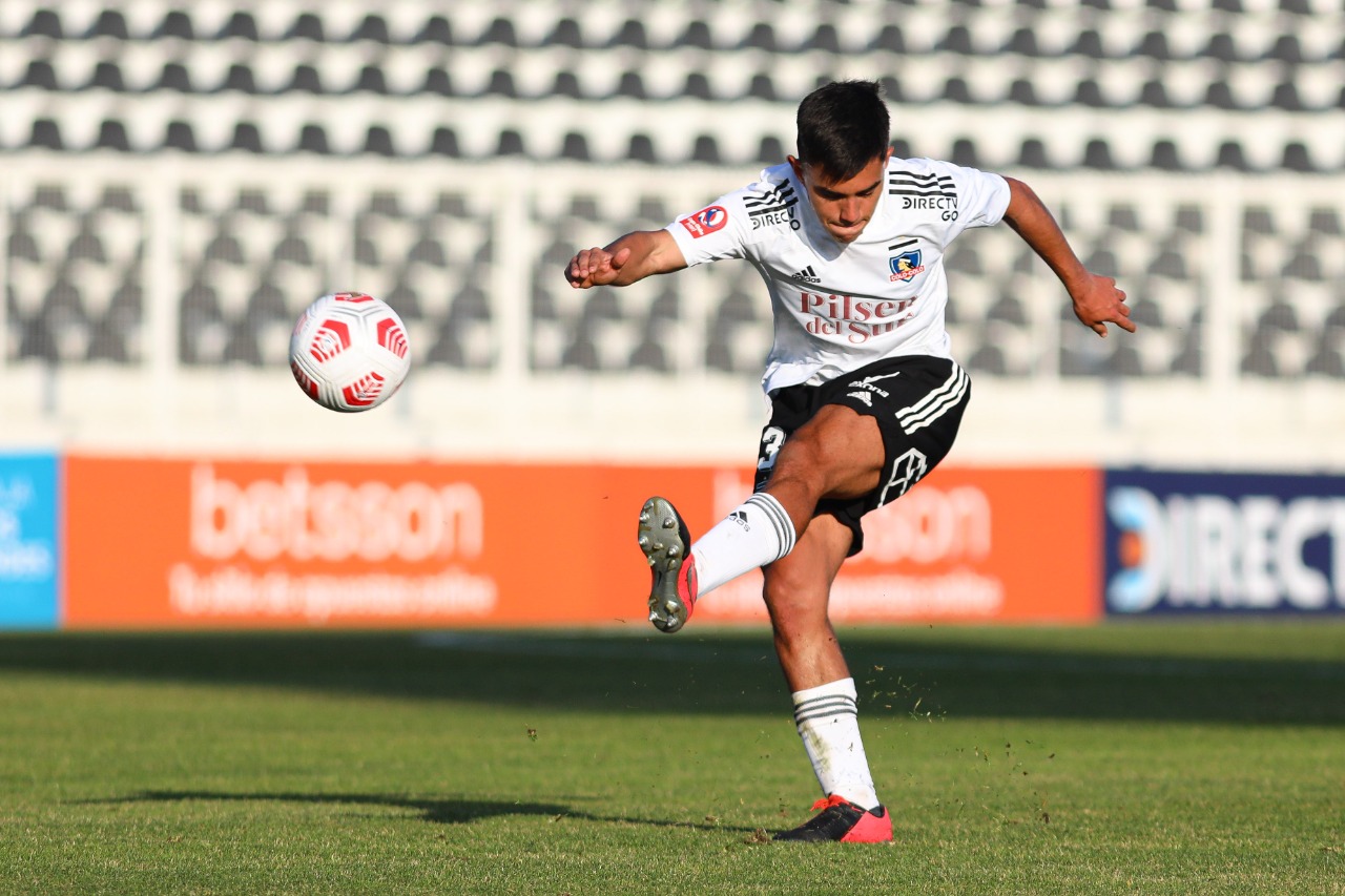 Vicente Pizarro, en un partido de Colo Colo