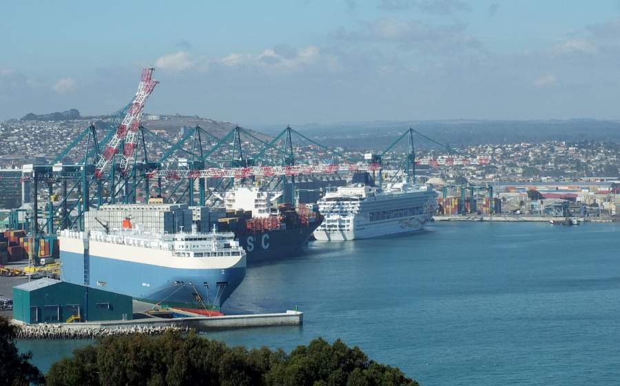 SAN ANTONIO  Norwegian Sun primer crucero de pasajeros que llega al puerto de San Antonio