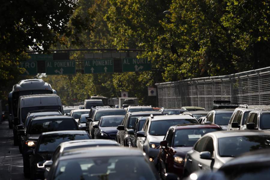 Atochamiento vehicular por cierre de calles por Formula E