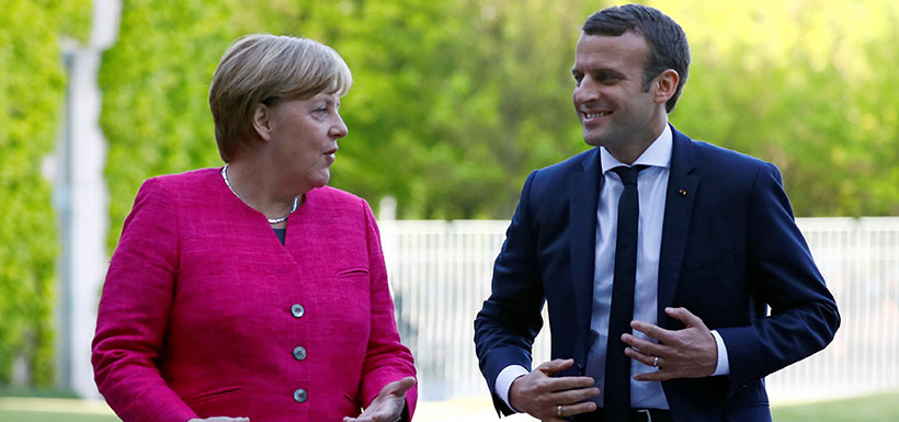 Merkel y Macron