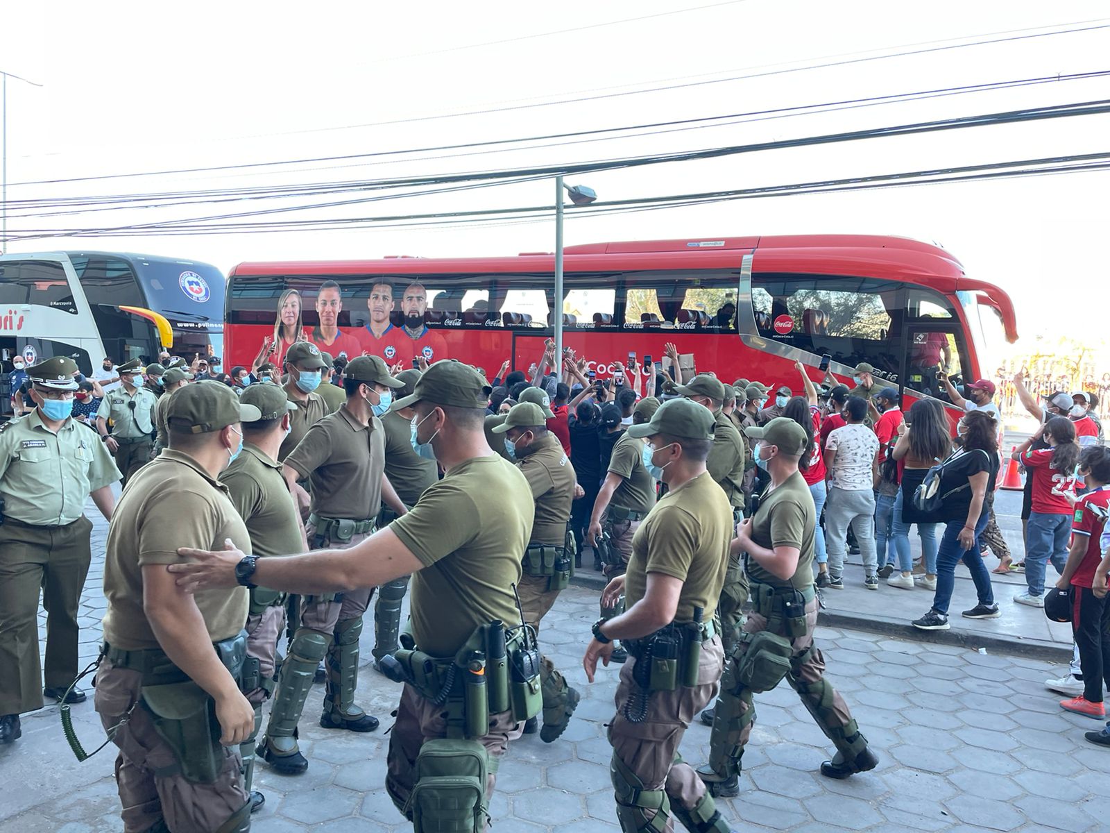 Carabineros reforzó el operativo en el hotel de la Roja en Calama