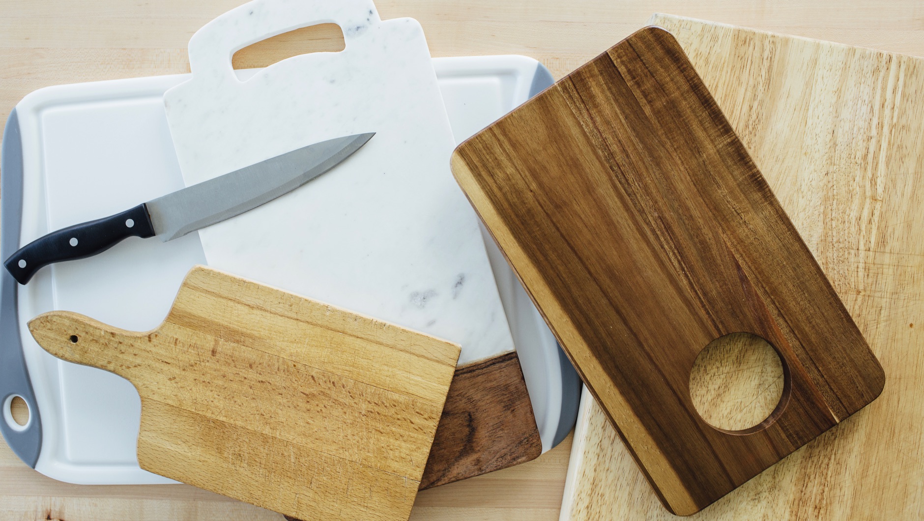 Tablas de cortar de cocina profesional, tabla de cortar de madera