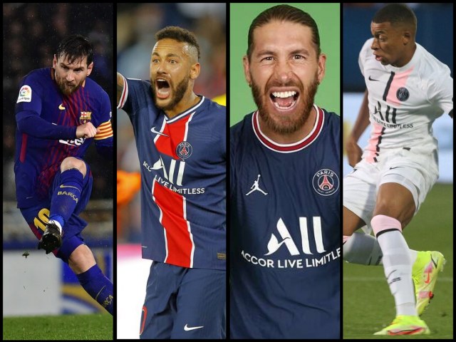 Messi, Neymar, Sergio Ramos y Mbappé, algunas de las estrellas del PSG