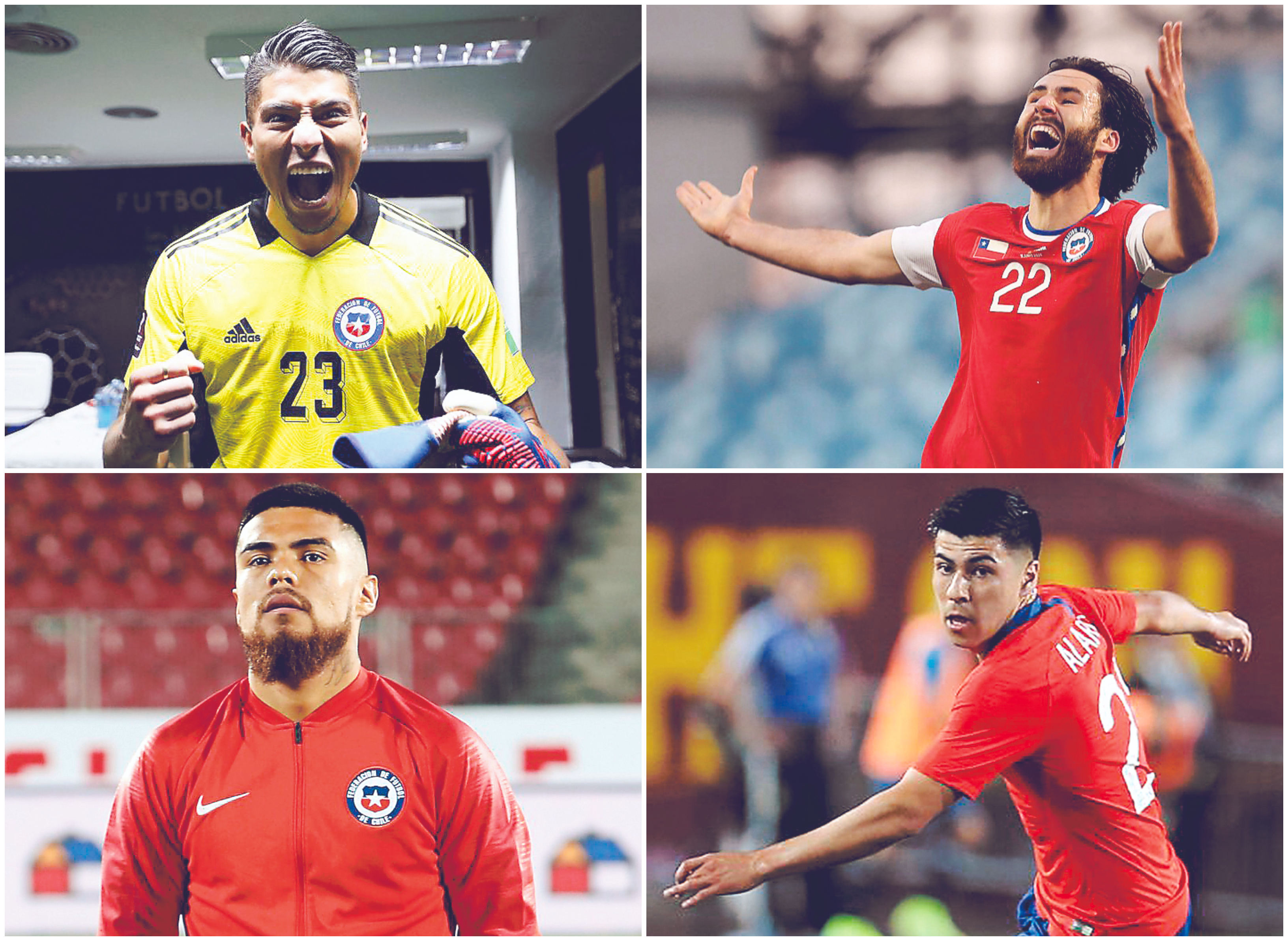 Cortés, Brereton, Díaz y Alarcón son los llamados a asumir el protagonismo en el camarín de la Selección.