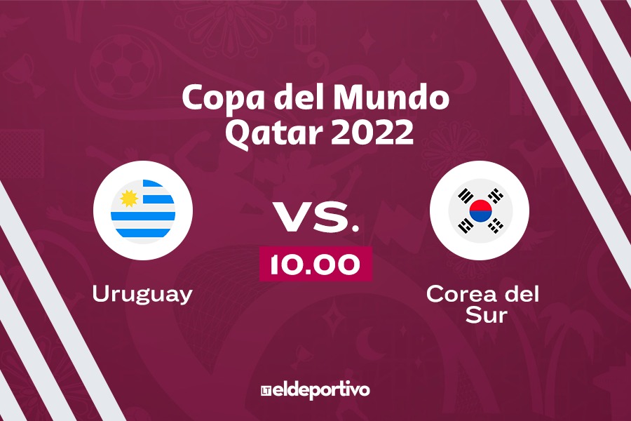 Uruguay debuta ante Corea del Sur en Qatar 2022. En vivo.