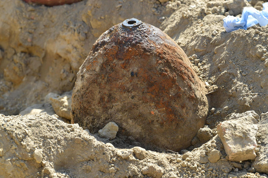 bomba de la Segunda Guerra Mundial