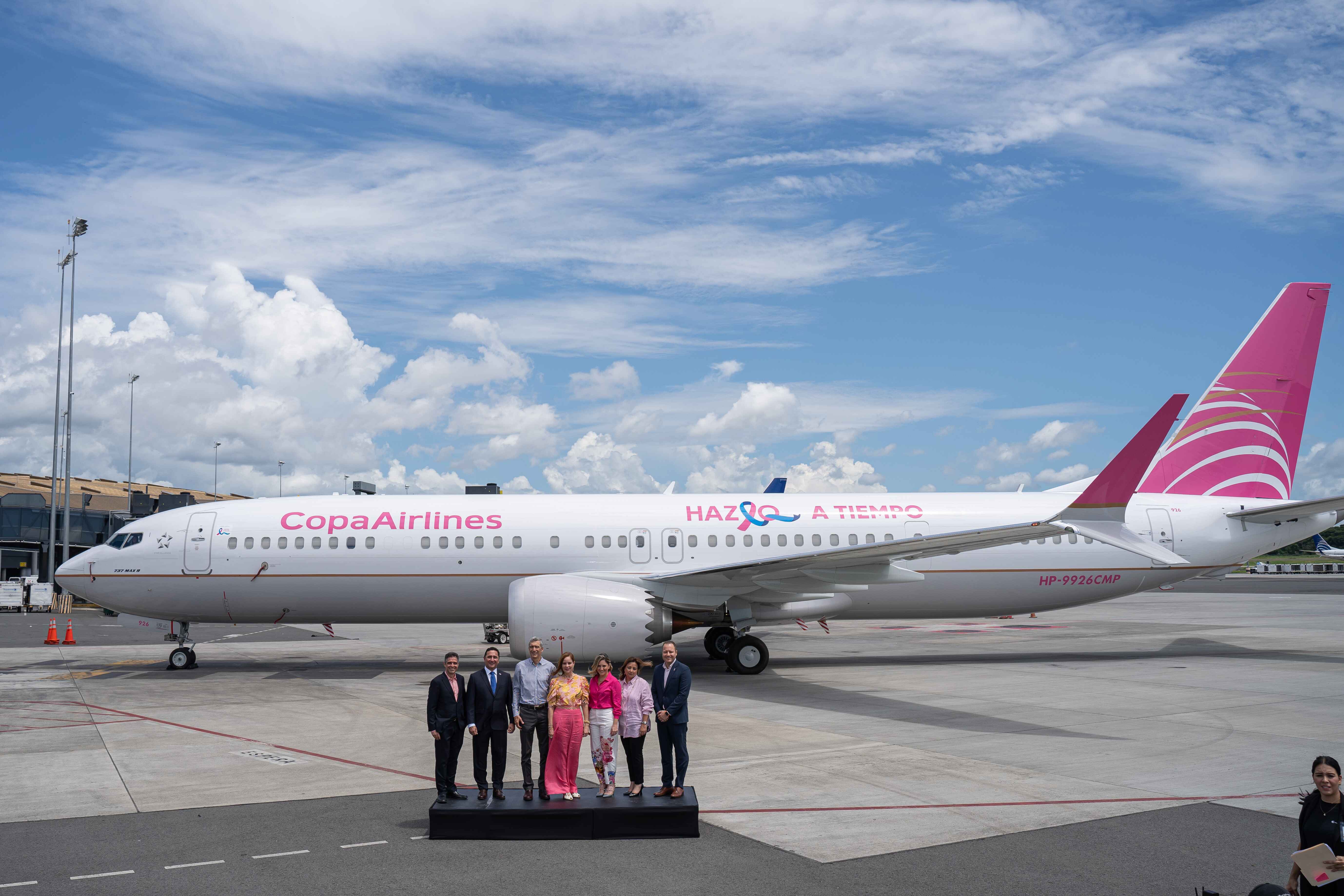 Avión Rosa Lazo Rosa De American Airlines