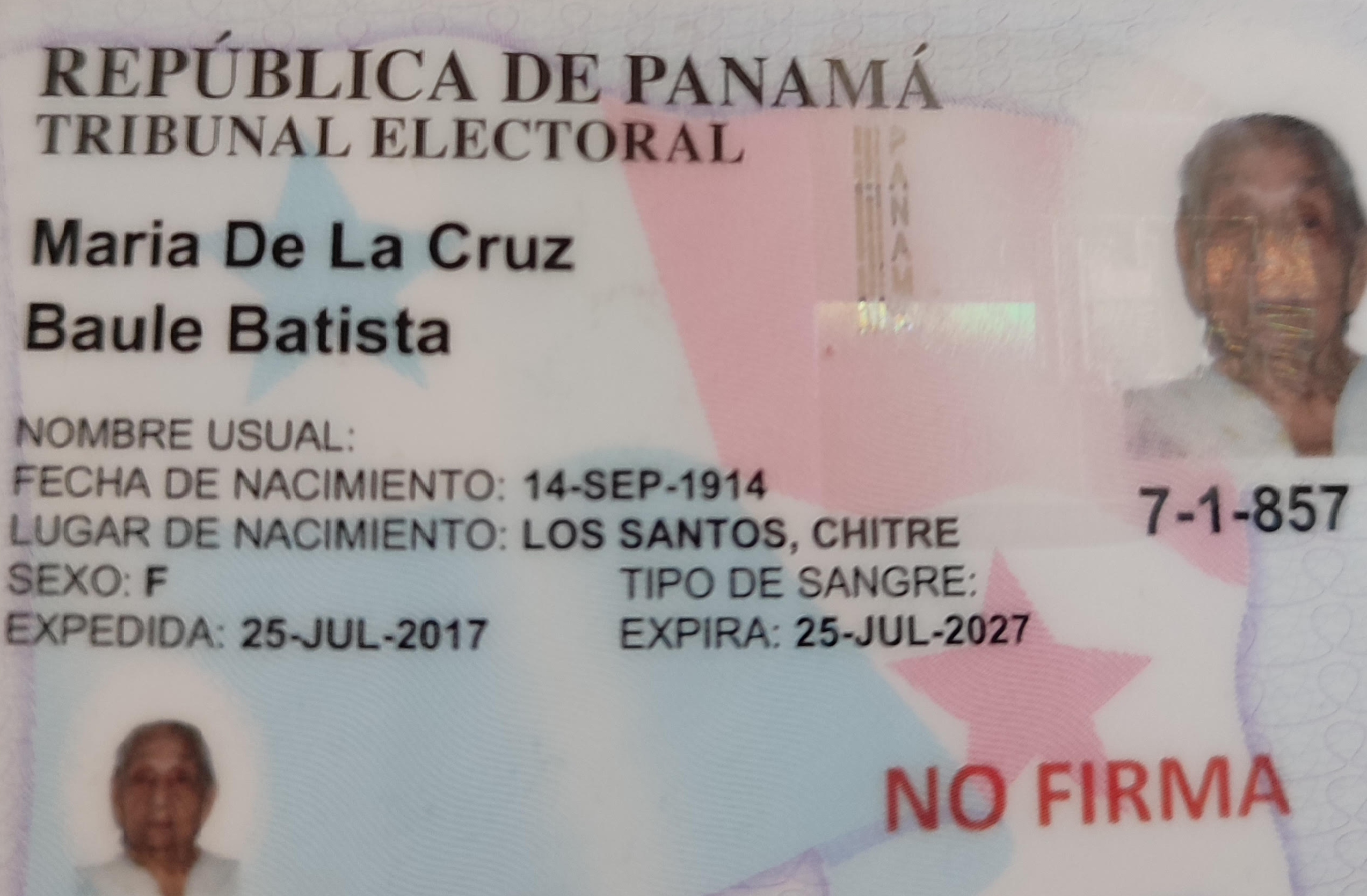 Ella es María de la Cruz Baule Batista, de La Arena de Chitré y una de las  personas más longevas del país | La Prensa Panamá