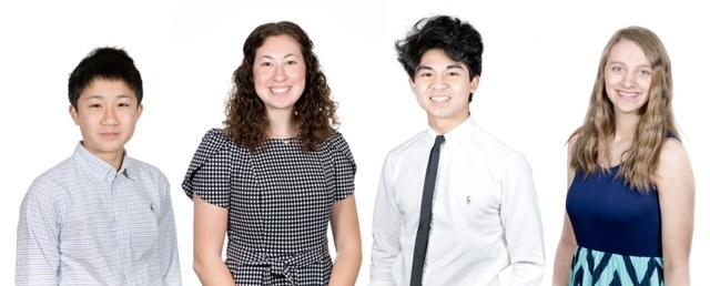 Left to right: Ian Shang, Alena Scott, Benedict Cecilio, and Isabella Fiers are the 2022 winners of Discover Classical 88.1's Young Talent Search. CONTRIBUTED