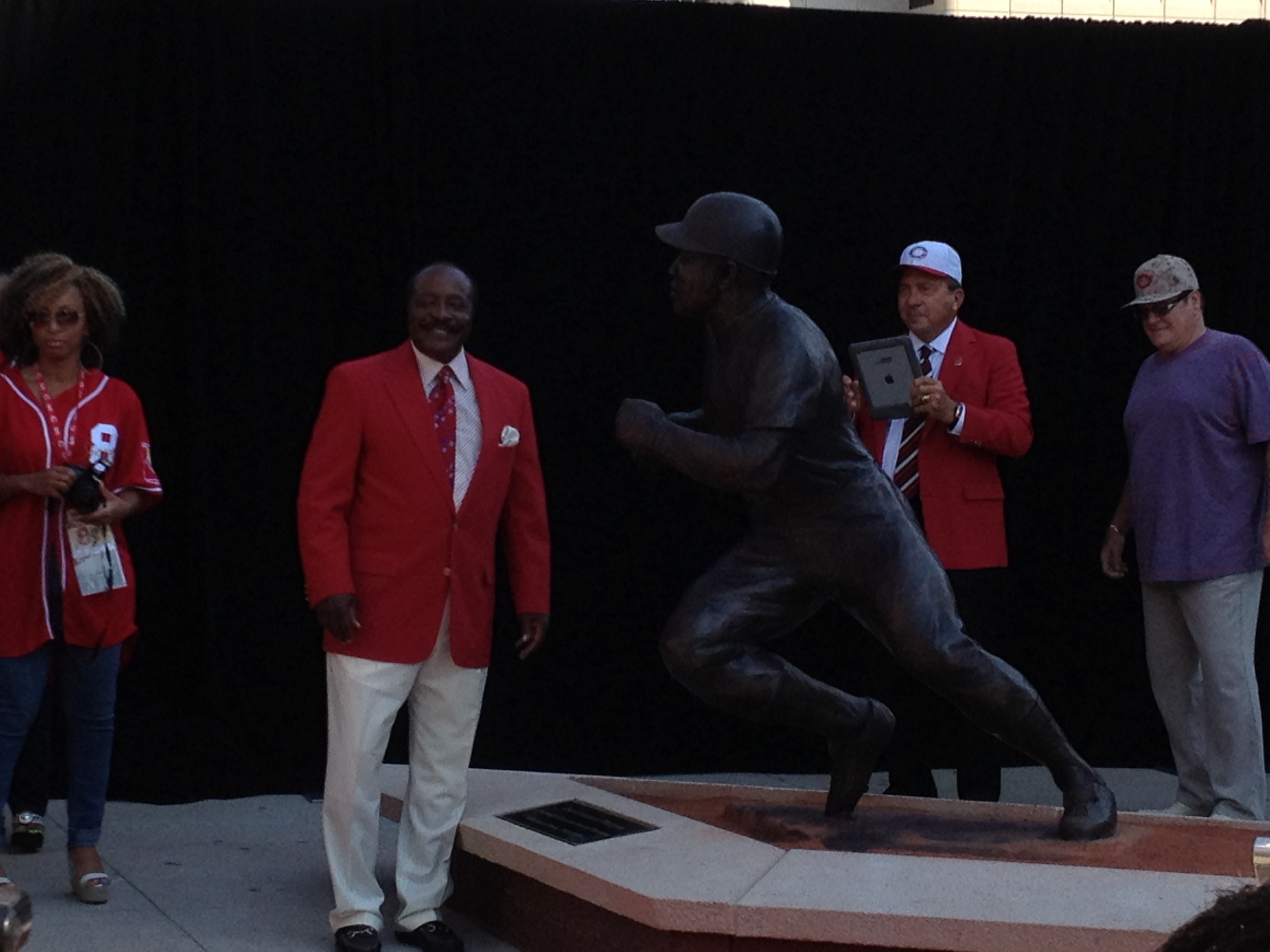 Joe Morgan statue dedication ceremony at Great American Ball Park