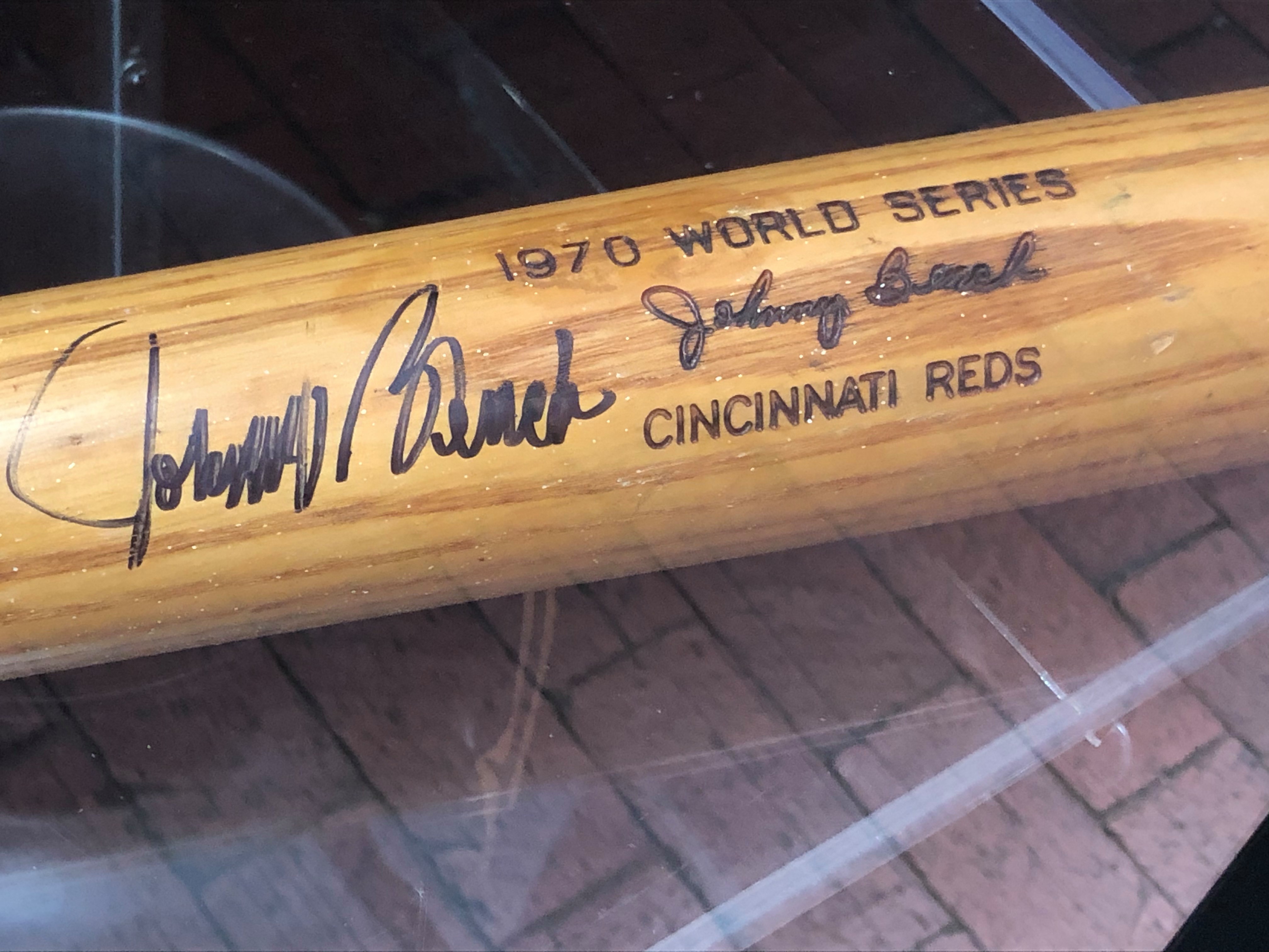 Vintage Mini Baseball Bat: Johnny Bench Louisville Slugger 125 Wooden 16”