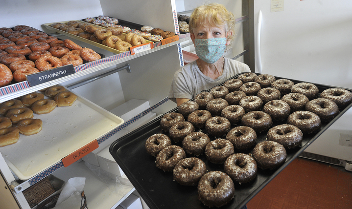 American Classic Donuts in Dayton, National Doughnut Day on June 5, 2020.
Staff photo: Marshall Gorby