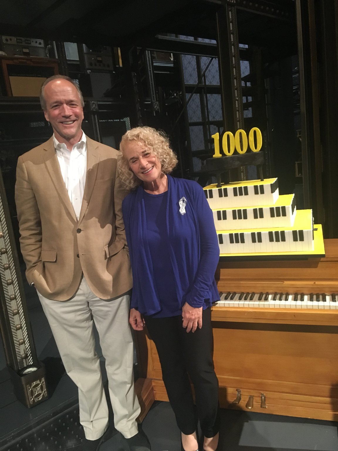 Douglas McGrath, who wrote the script for “Beautiful,” is pictured with Carole King. CONTRIBUTED
