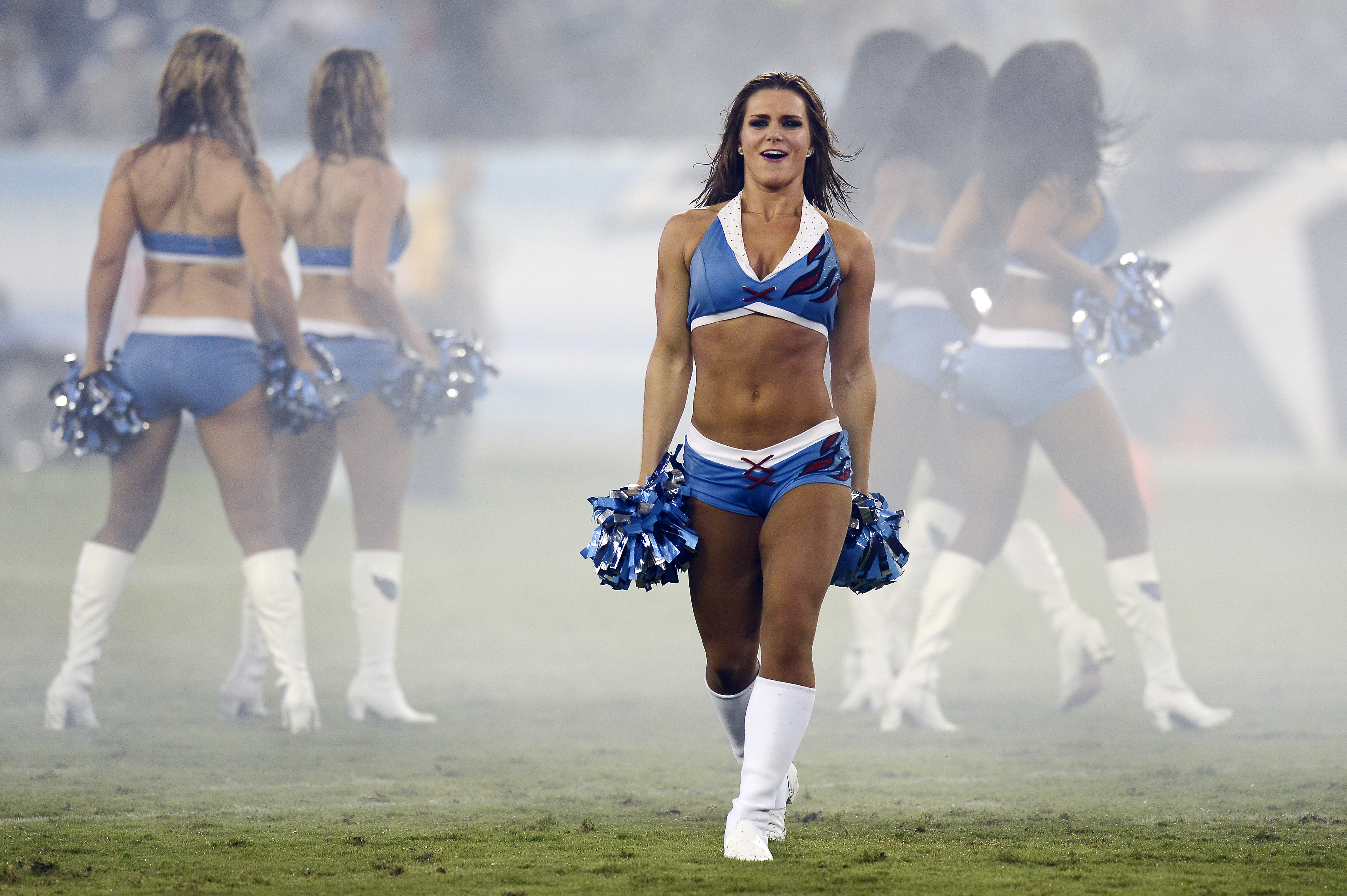 NFL cheerleaders perform at preseason games - Week 4