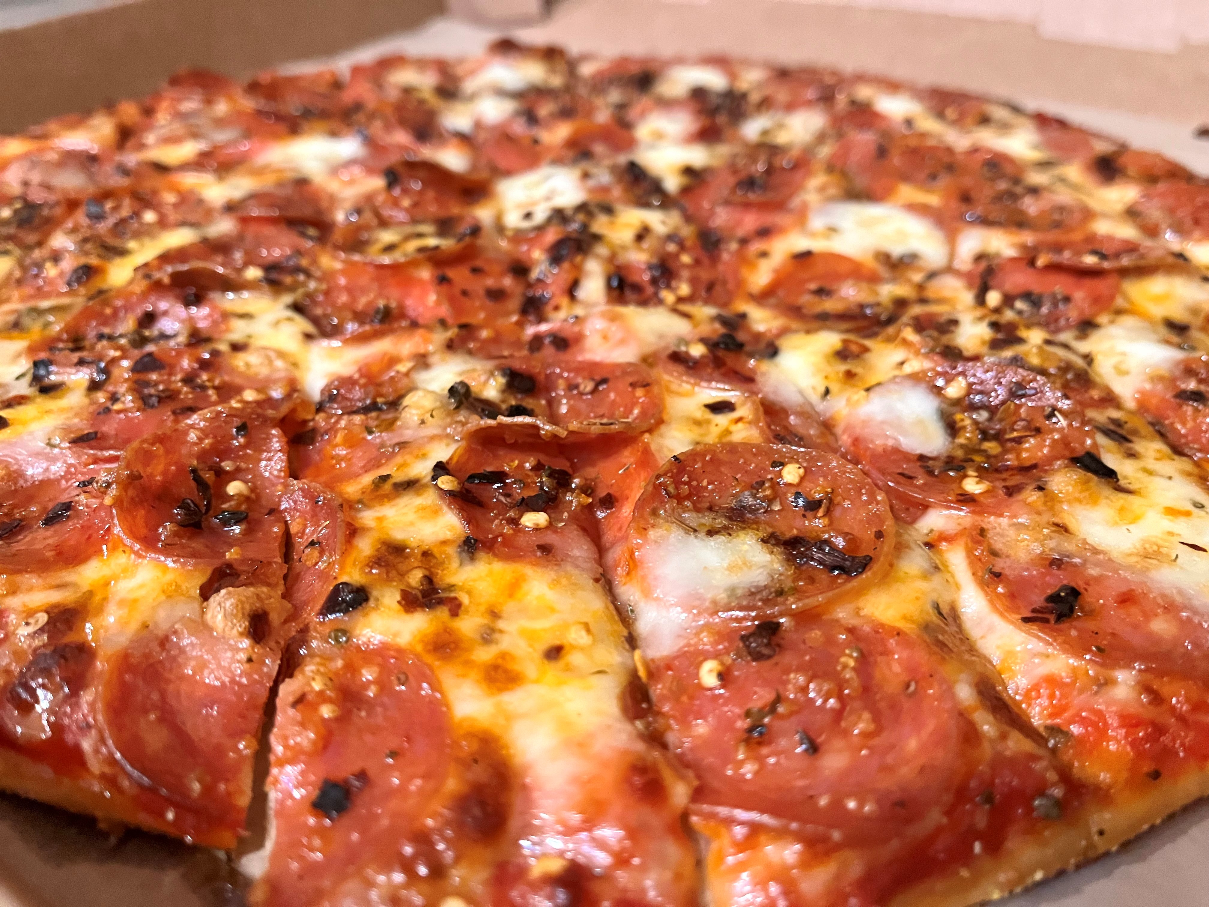 Pepperoni + Spicy Honey Pizza from a G3 Ferrari Pizza Oven. : r/Pizza