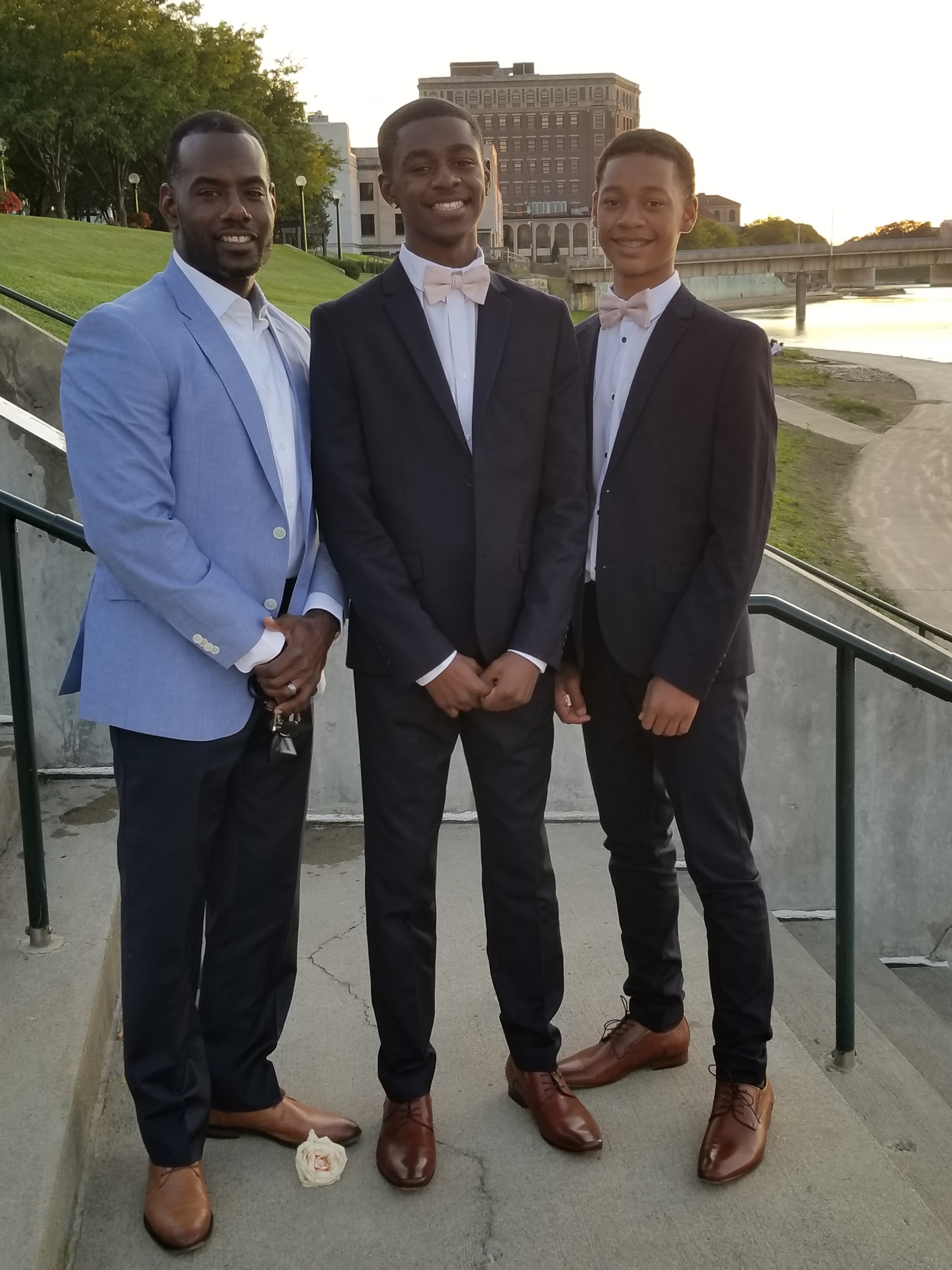Daytonian of the Week LaVar Glover with his children, Matthew and Imani.