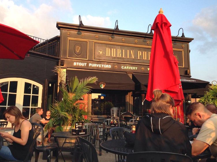 The patio at Dublin Pub is a great place to kick back for a casual dinner or pint. FILE