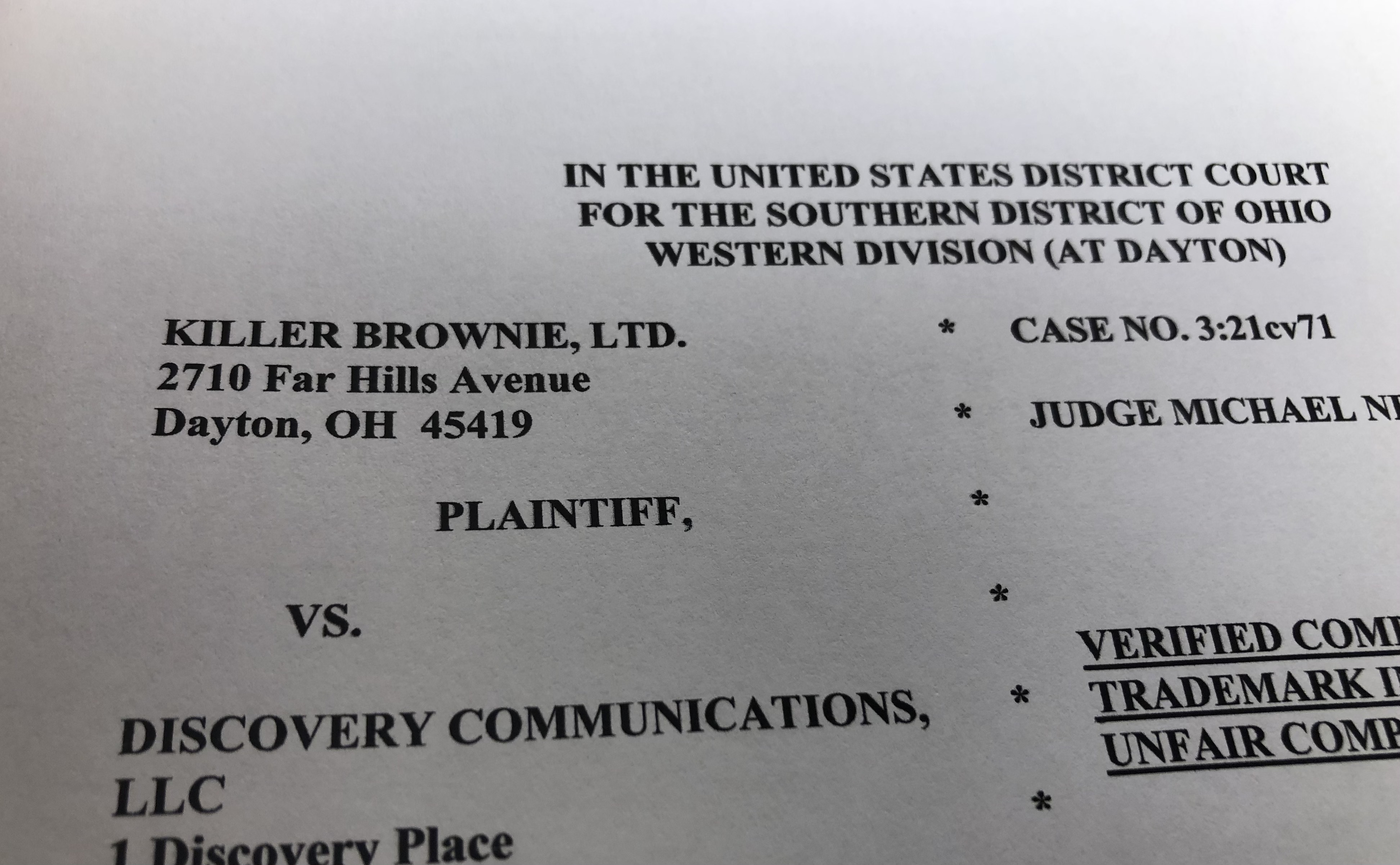 Dorothy Lane Market's owners sue web site alleging infringement of "Killer Brownie" trademark – and the lawsuit settled within 24 hours. MARK FISHER/STAFF