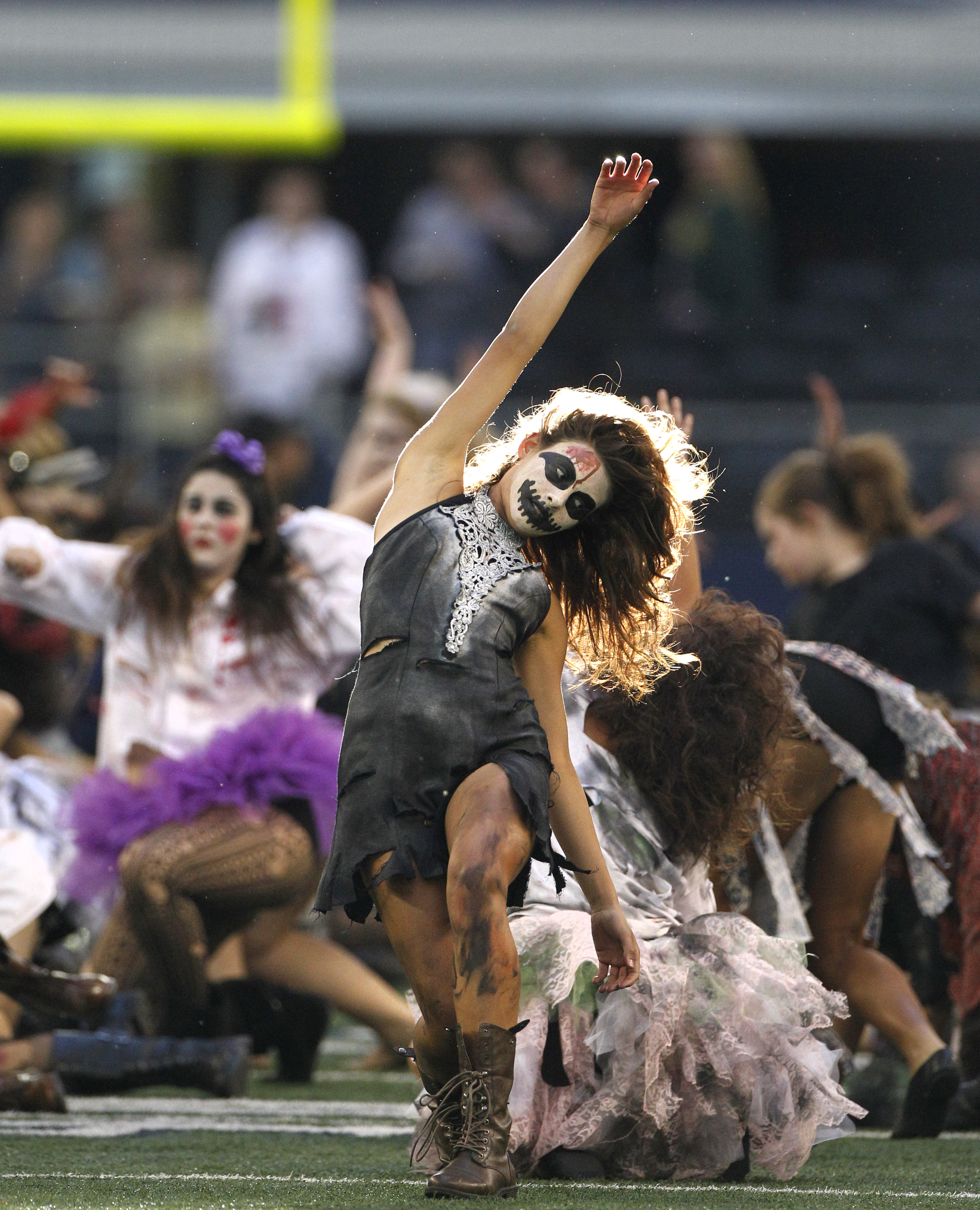 NFL Cheerleaders celebrate Halloween