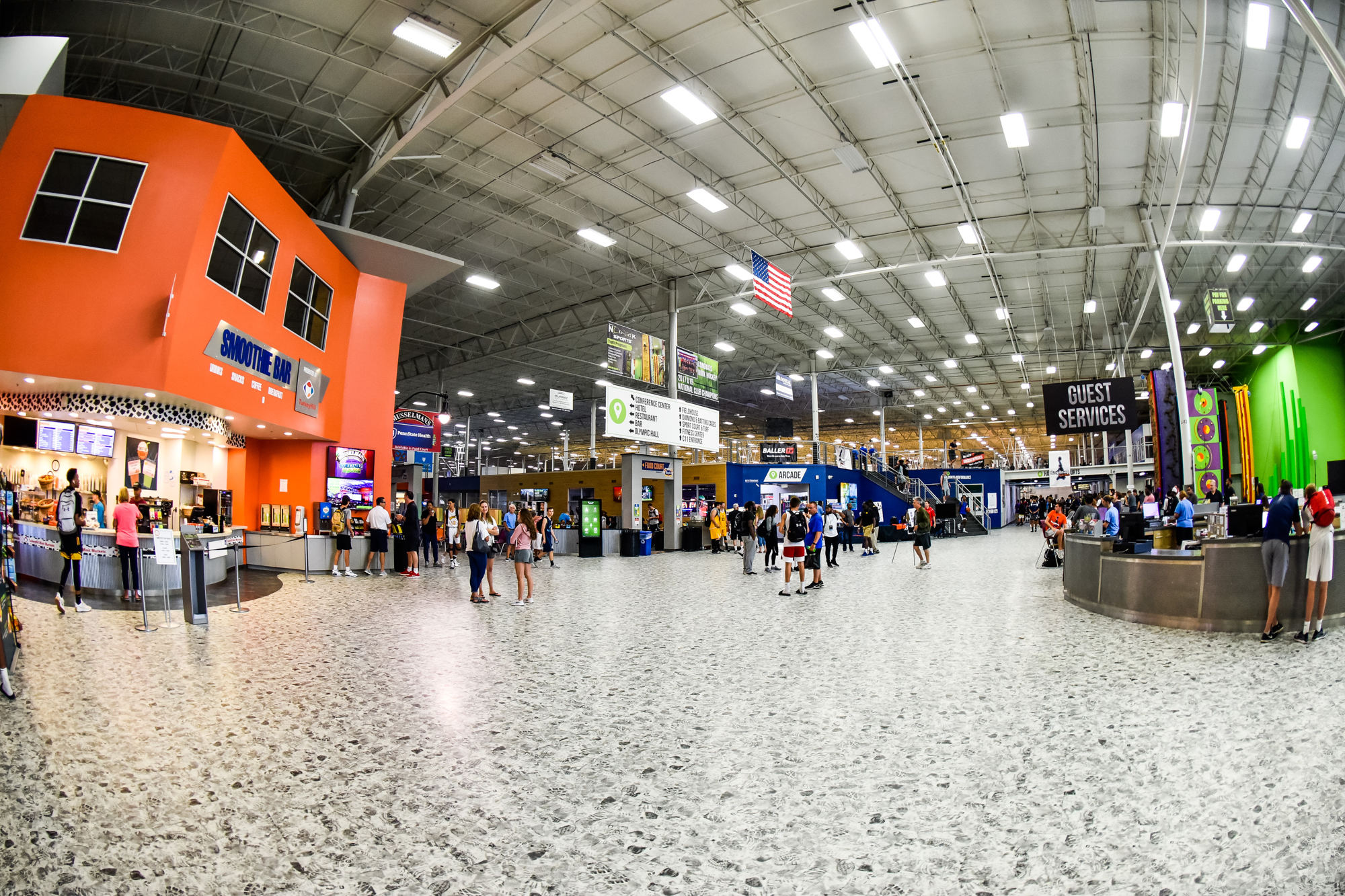 The Spooky Nook Sports Complex near Manheim, Pennsylvania is a 600,000 square feet multi-use sports, recreational and event space.