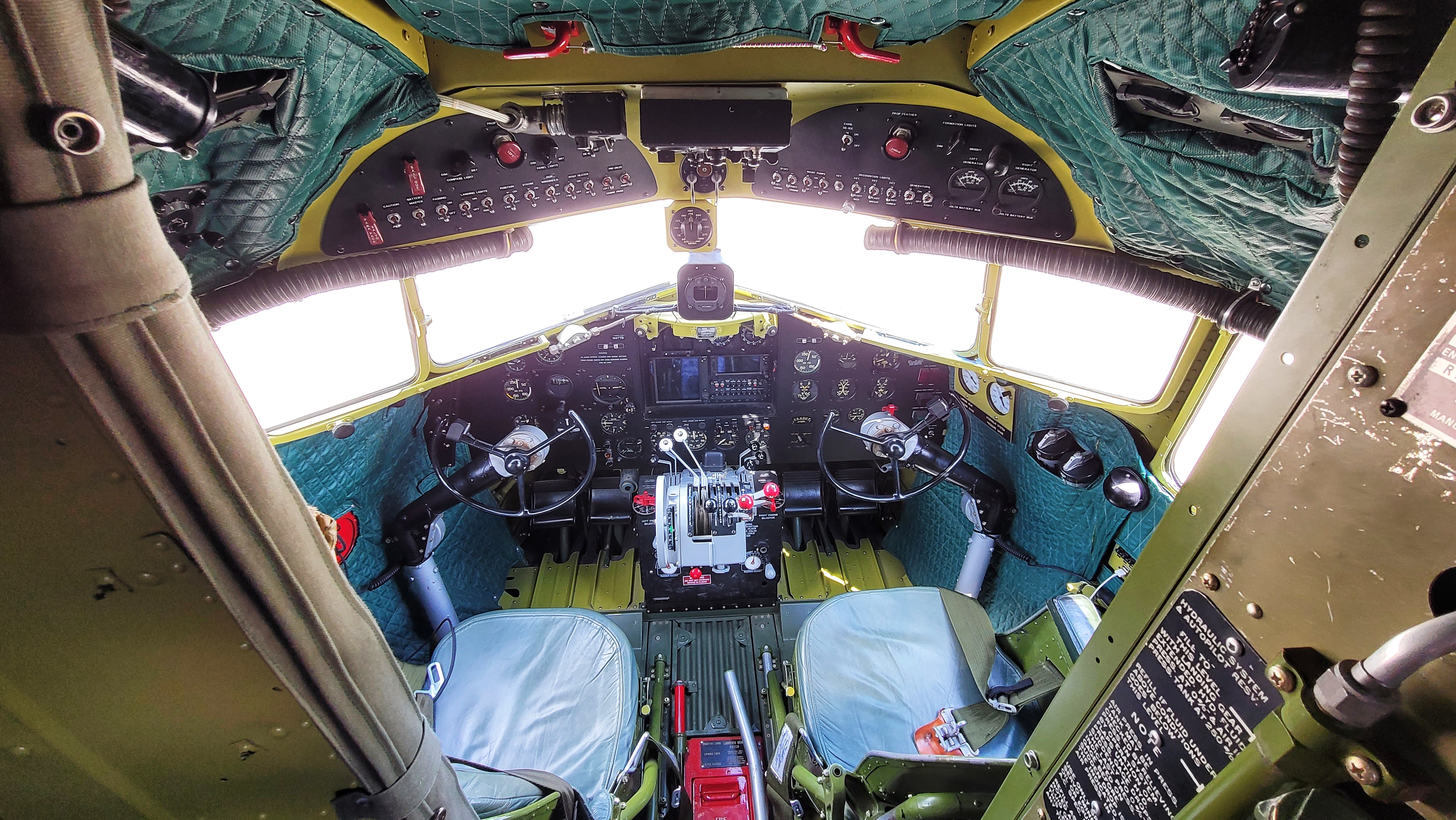That’s All, Brother, a C-47 piloted by Lt. Col. John Donalson, arrived at Butler County Regional Airport Friday, April 16 for a three-day visit with tours and rides available. The historic WWII C-47 aircraft led over 800 C-47’s over the drop zones of Normandy, France on D-Day on June 6th, 1944. NICK GRAHAM / STAFF