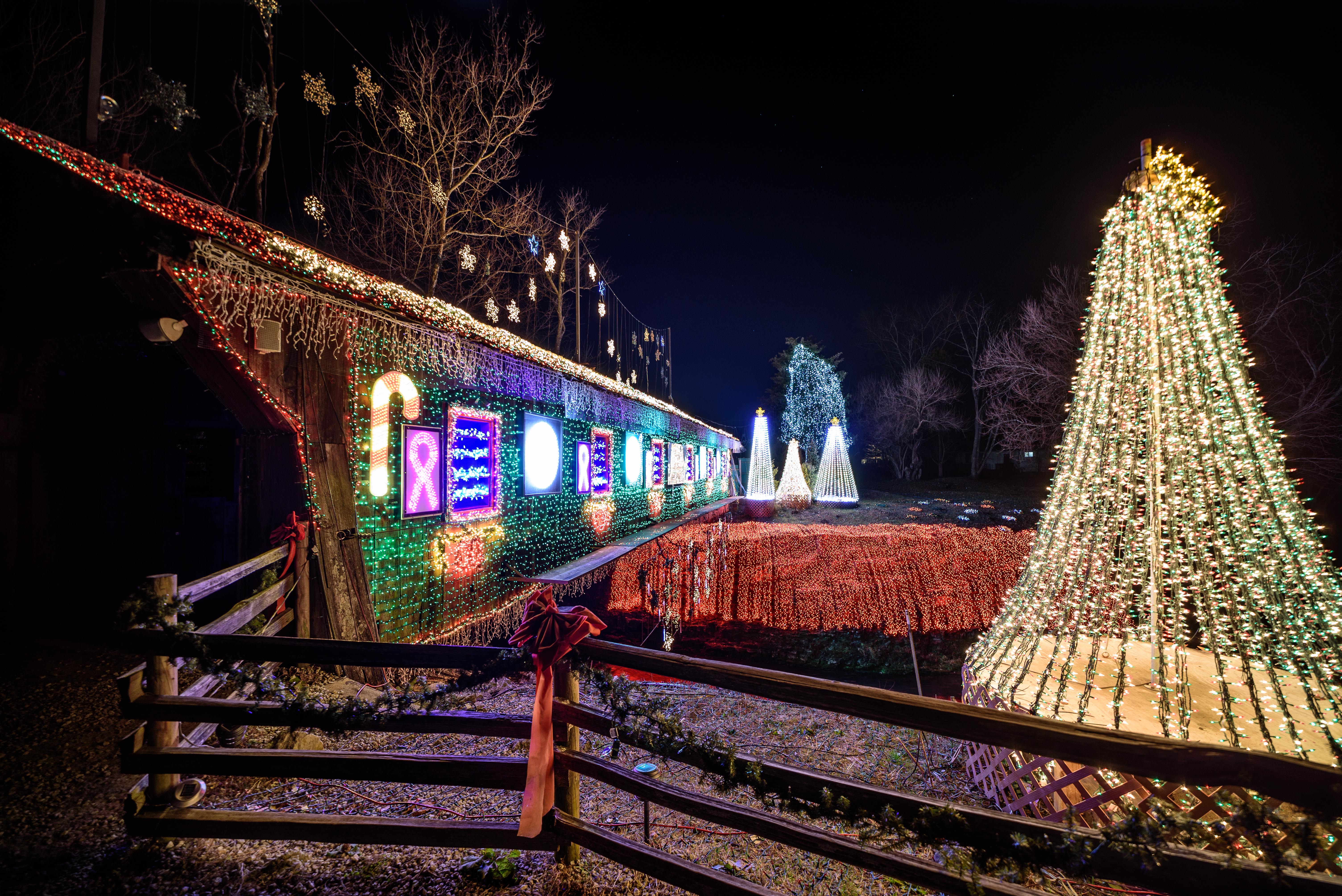 The historic Clifton mill, built in 1802 and still working, opened its Legendary Lights for the 2019 holiday season on Friday, Nov. 29. Four million lights cover Clifton Mill’s scenic attributes, including the mill, a covered bridge, cliffs and riverbanks. Last December, Clifton Mill was the winner of a $50,000 prize on ABC show “The Great Christmas Light Fight.” TOM GILLIAM / CONTRIBUTING PHOTOGRAPHER