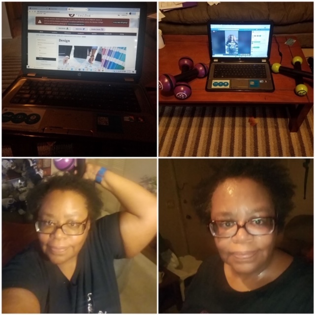 Kettering Zumba instructor Yvette "Diva" Williams teaches her classes ever evening on Facebook Live. Pictured: : Student Katherine Michelle Trigg in the Dayton area.