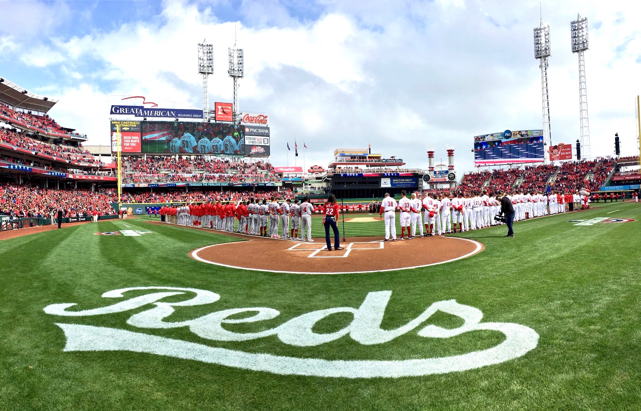 Behind the Scenes at Cincinnati Reds Opening Day