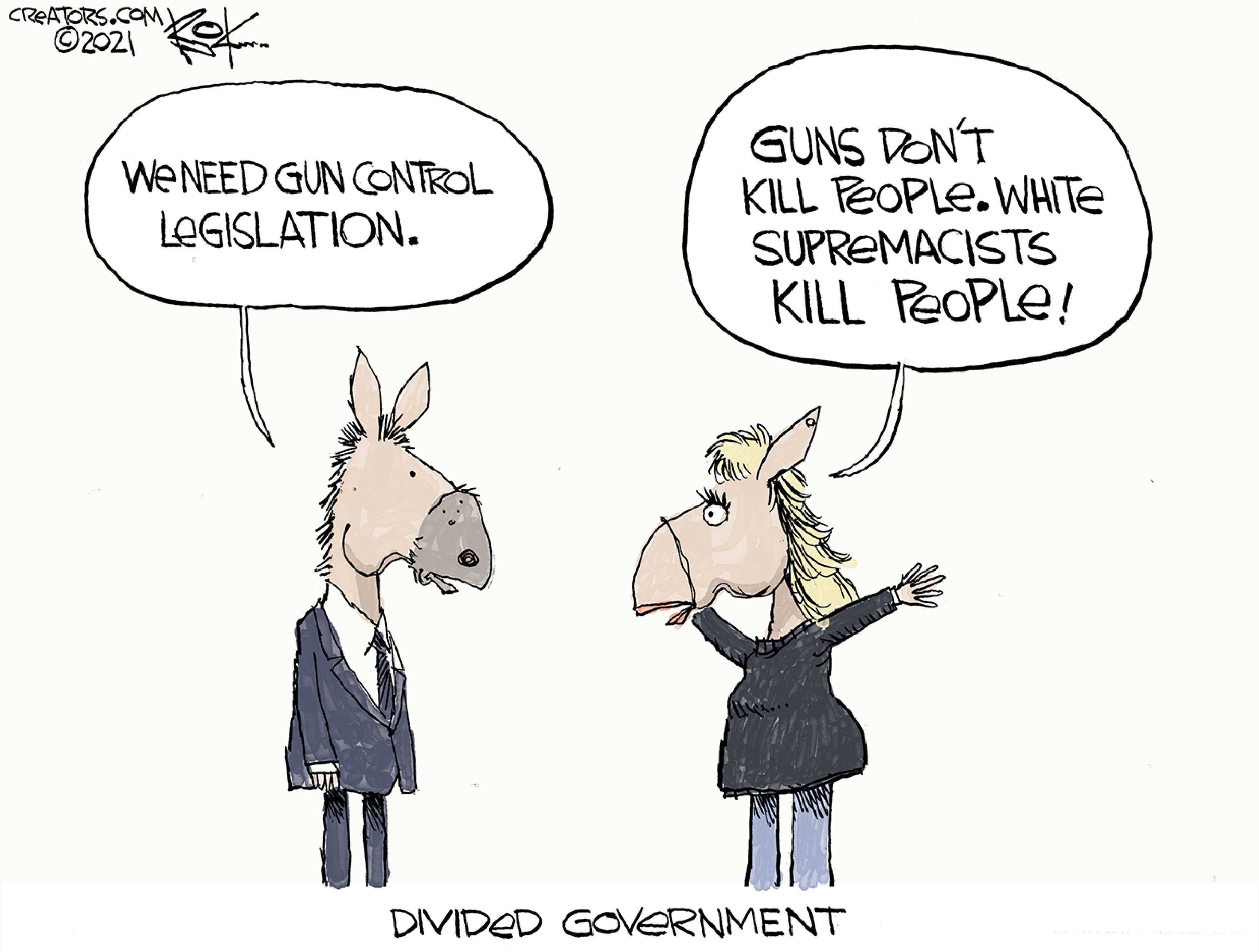 against gun control cartoons