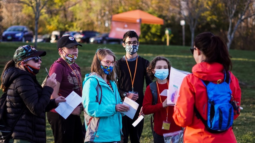 Trailblazing Hope Outdoors is a nonprofit started by local man Jonathan Slider that aims to get kids outside and into nature. The first program was held in October and November. Some of the first participants are pictured. CONTRIBUTED