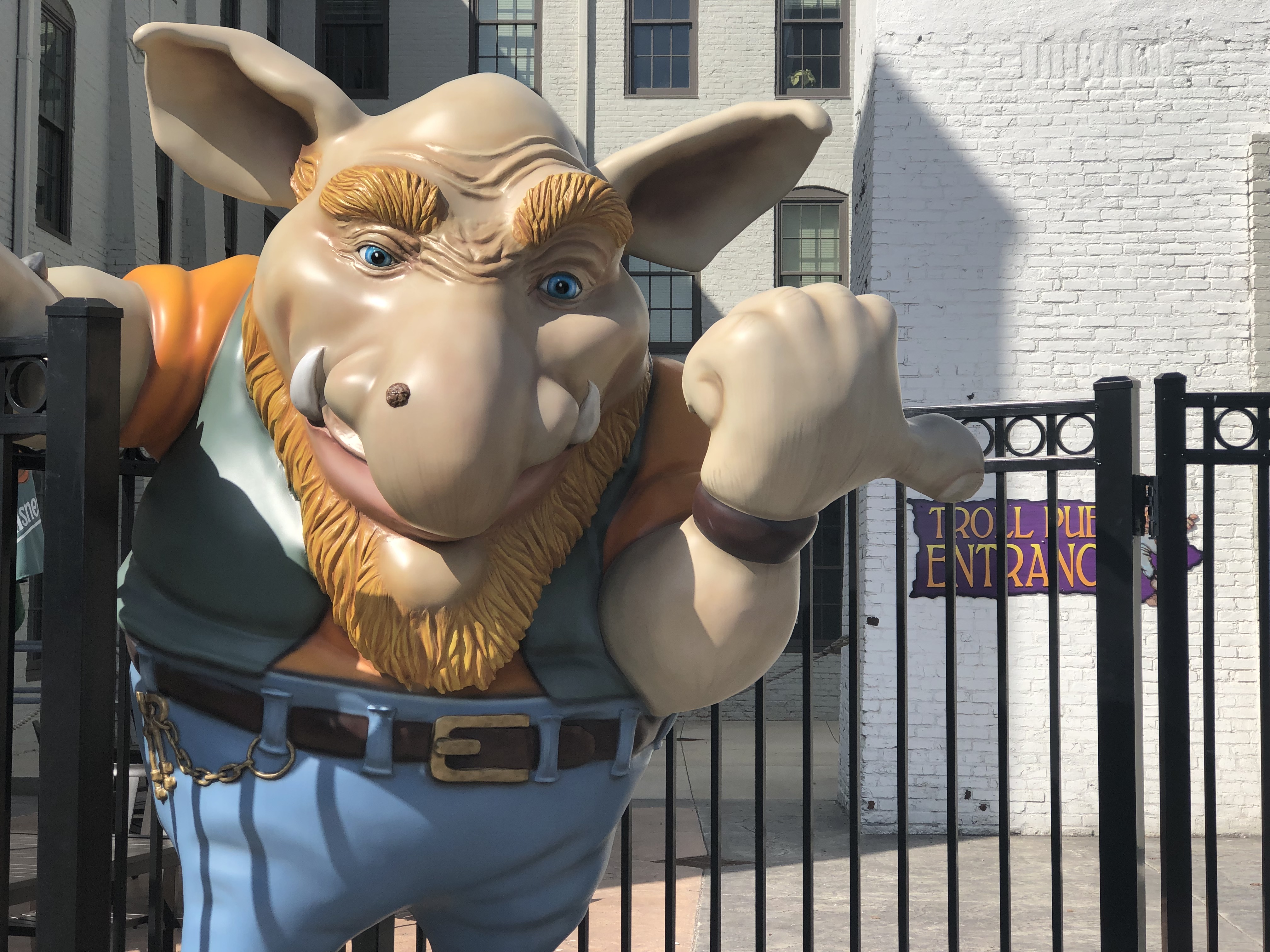 The large troll at the entrance to the Troll Pub at the Wheelhouse has become a popular photo opp. The Troll Pub opened on St. Patrick’s Day last year. CORNELIUS FROLIK / STAFF