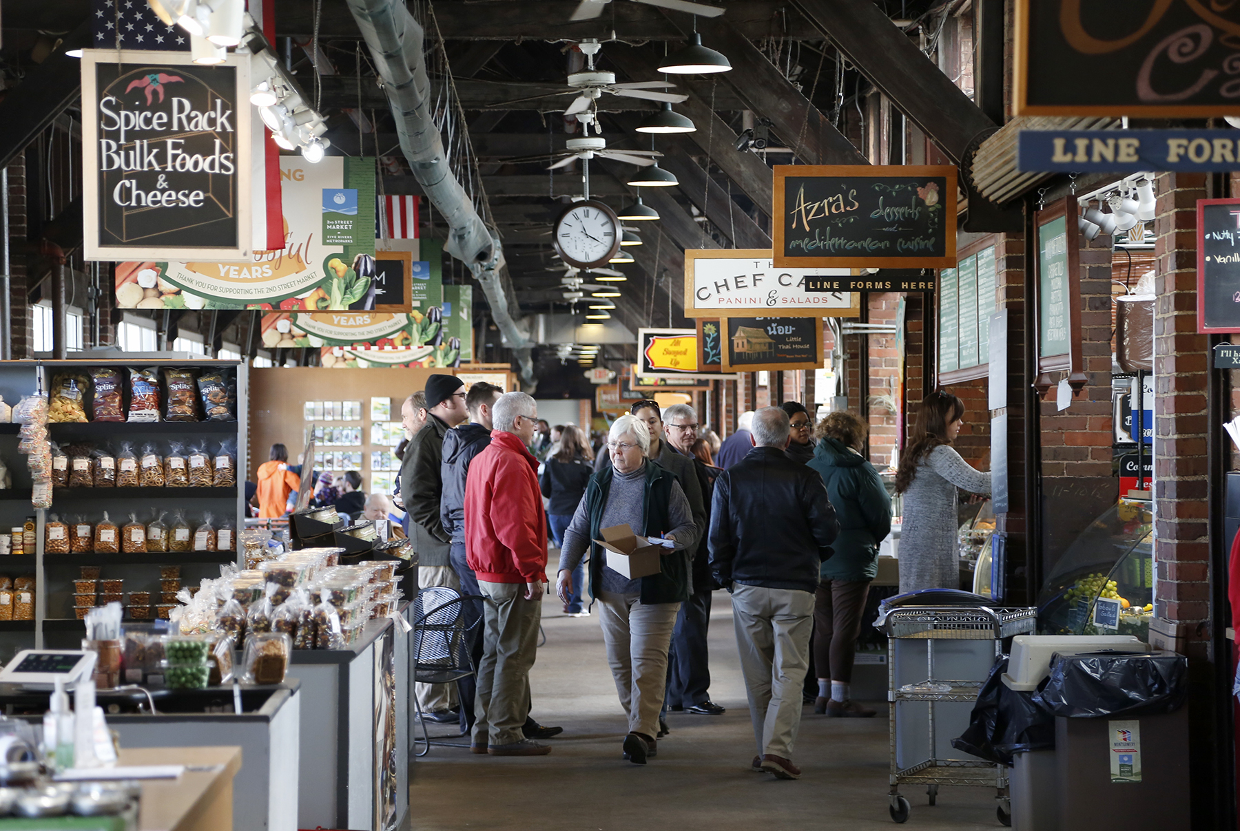 The 2nd Street Market opened in 2001 in the former Baltimore and Ohio Railroad freight depot built in 1911. LISA POWELL / STAFF