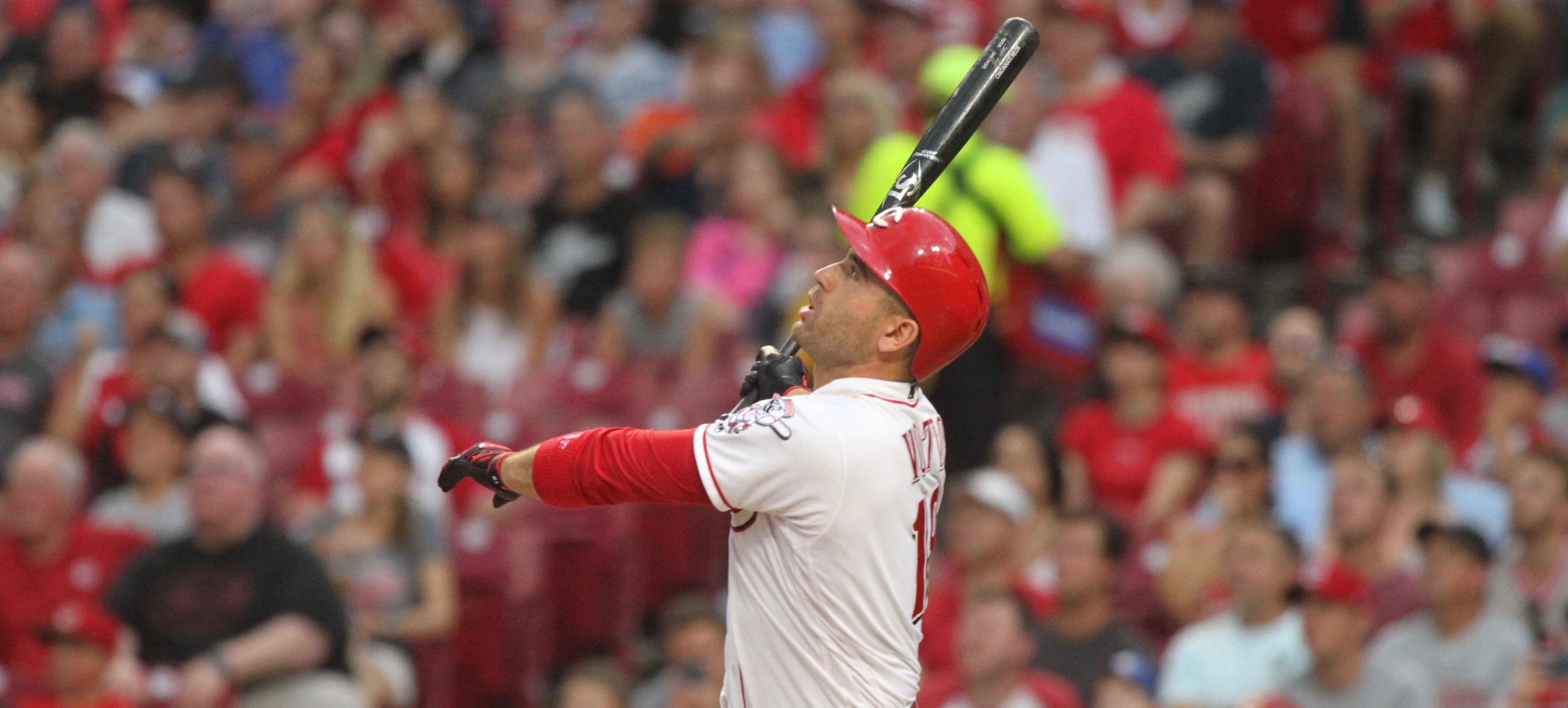 Cincinnati Reds' Joey Votto gets ejected during fan's first game