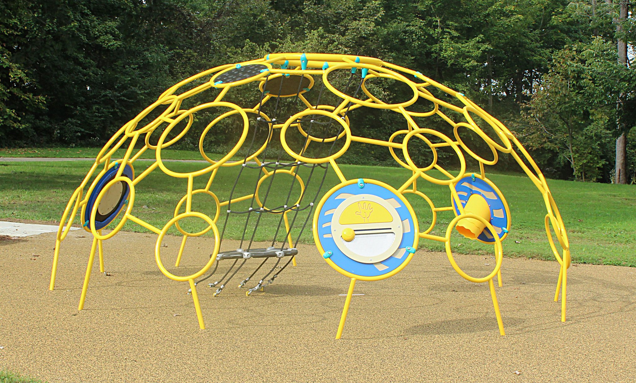 With the help of a federal grant Smith Park in New Carlisle was able to buy and install a Sensory Dome. JEFF GUERINI/STAFF