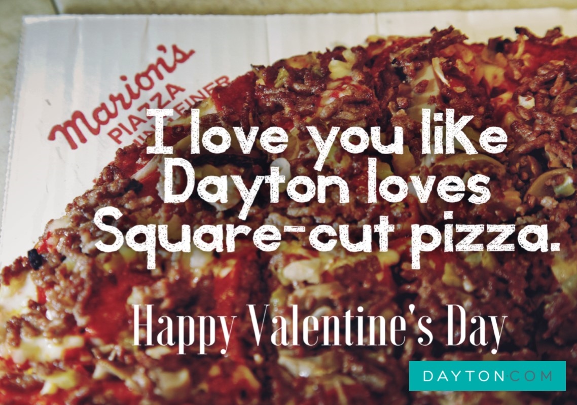 Dayton is for lovers. Here are some Dayton area themed Valentine's Day memes we came up with to prove it. Illustration by Amelia Robinson.