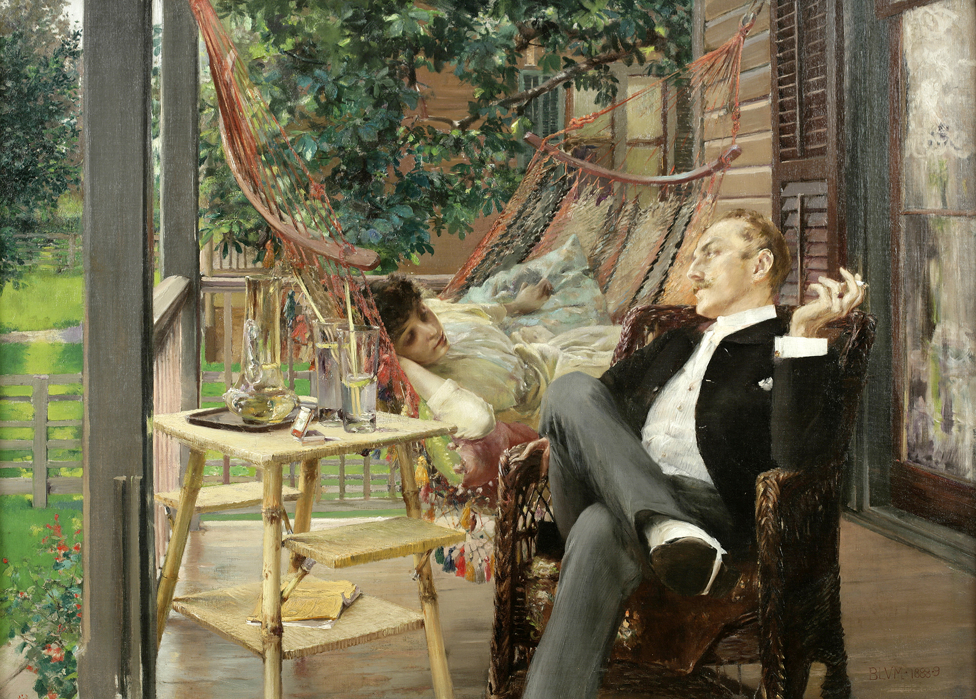 Robert Frederick Blum's painting, "Two Idlers," will be on display at the Dayton Art Institute during the 2019 centennial celebration exhibit,"For America: Paintings from the National Academy of Design" National Academy Museum, New York