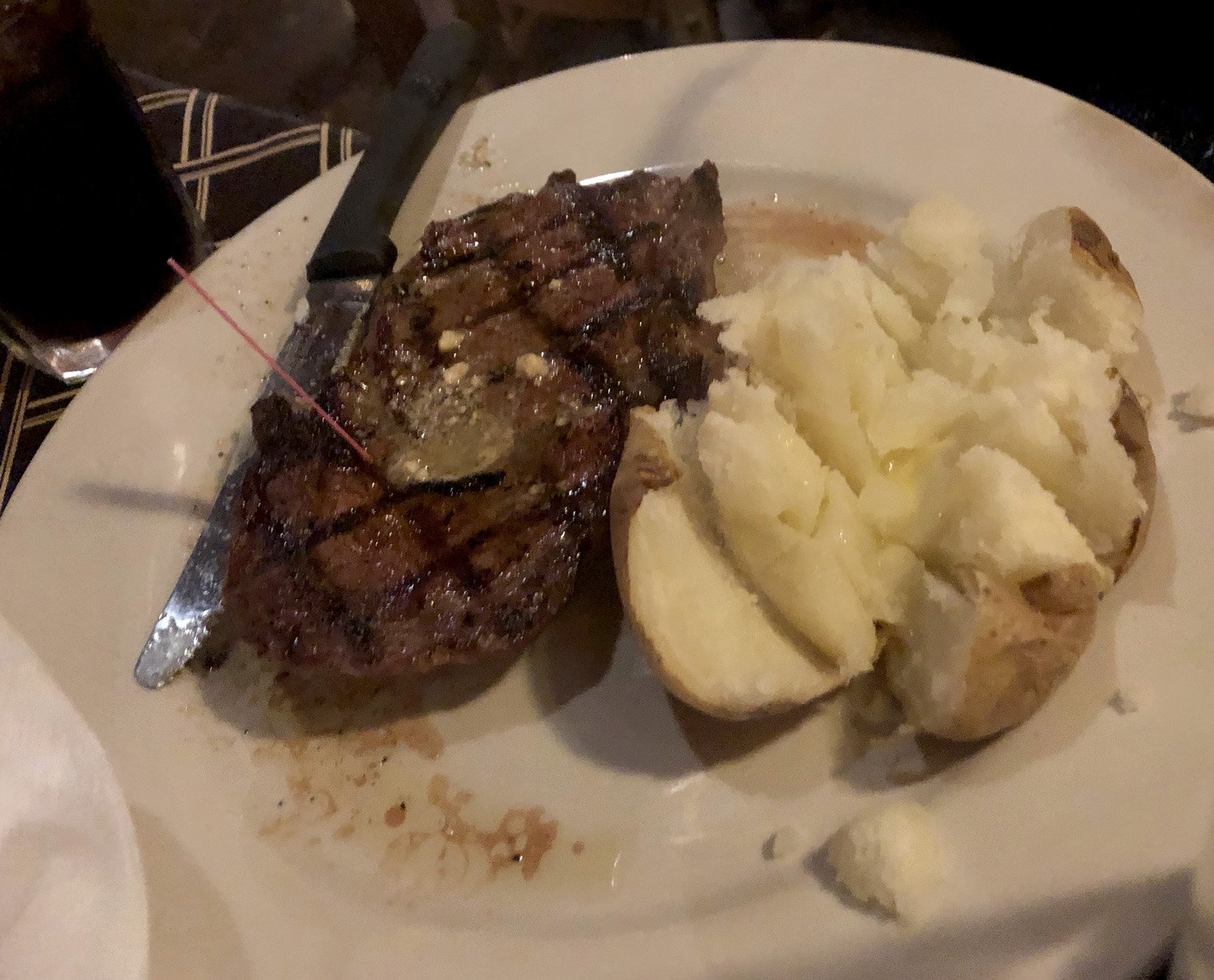 The Florentine Restaurant serves steaks, fish and chops. Pictured: ribeye.