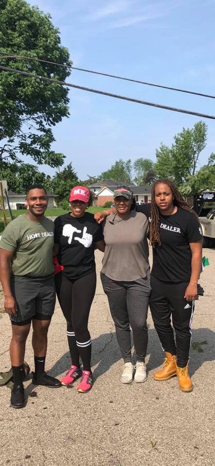 Daj’za Demmings (far right) is the president of Dayton Young Black Professionals.