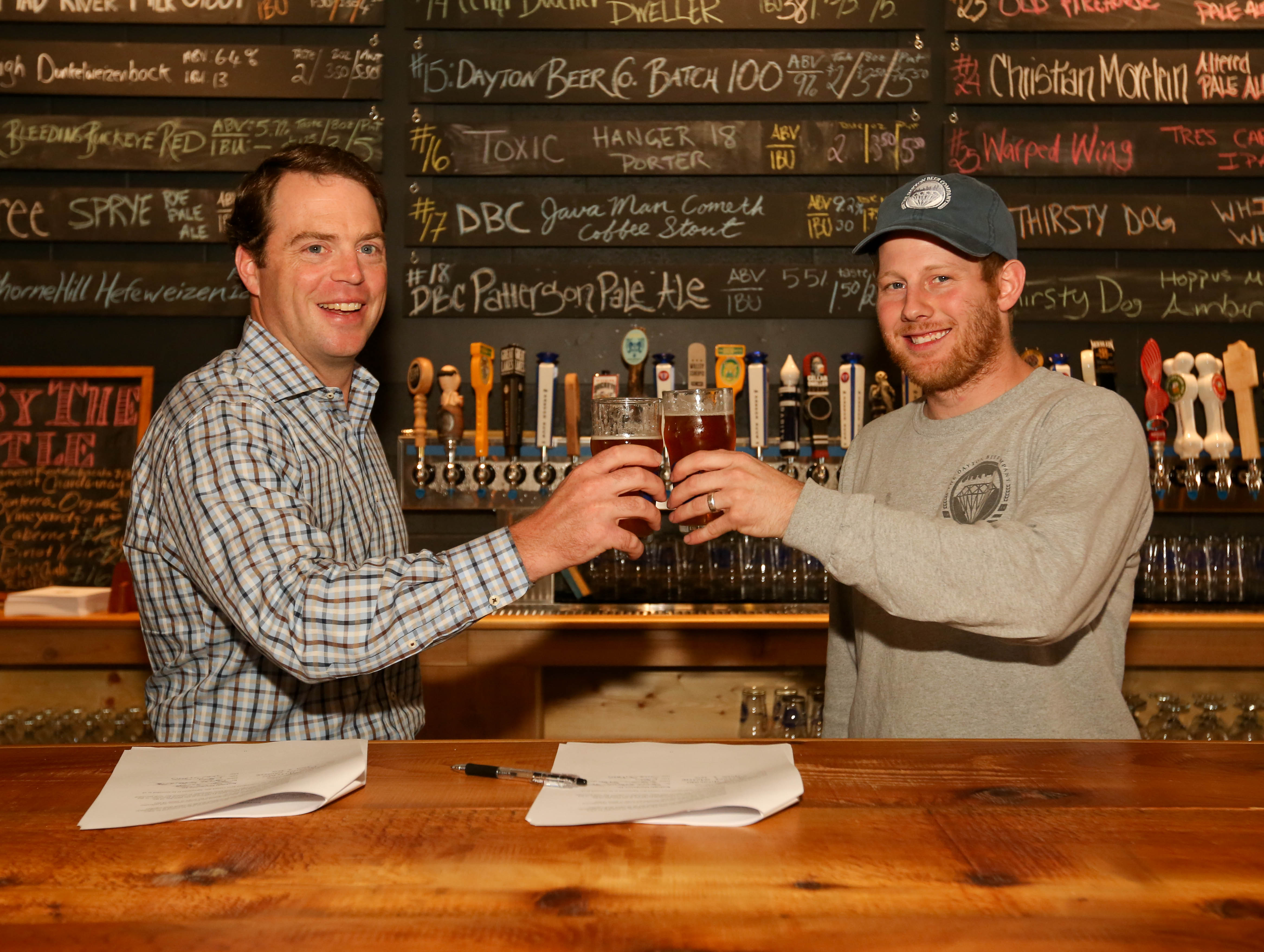 The Dayton Beer Company signed an agreement Wednesday with Bonbright Distributors of Dayton to deliver its products to a nine-county region, making DBC the first area craft brewery to partner with an independent beer distributor, company officials said. (Staff Photographer Jim Witmer)