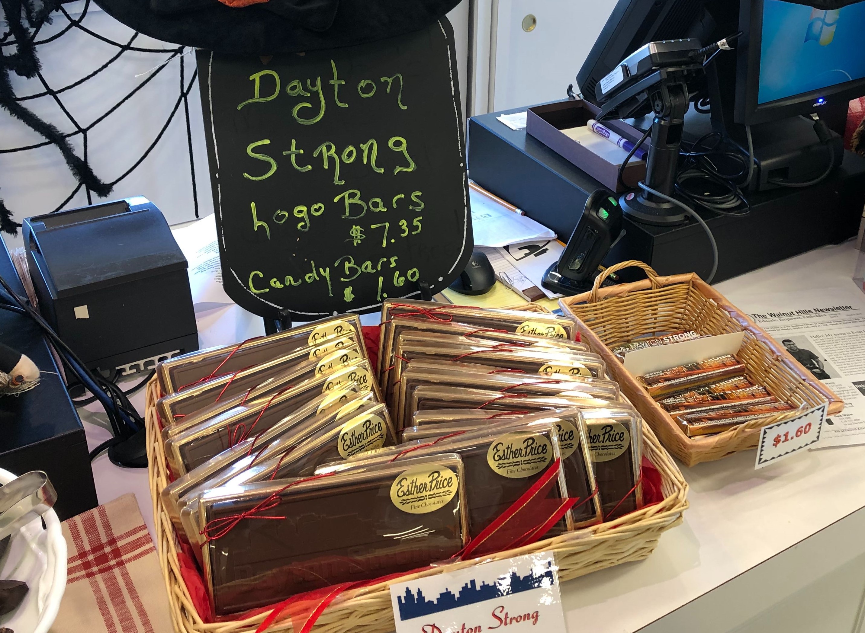 Esther Price Candies are now selling "Dayton Strong" chocolate bars to benefit the Dayton Foundation's Dayton Oregon District Tragedy Fund.