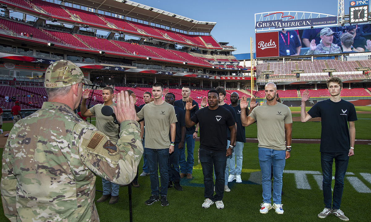 Cincinnati Reds on X: The Reds will don their military appreciation  uniforms tonight as we welcome guests from Wright-Patterson Air Force Base  and dozens of Combat Wounded Veterans of the Military Order