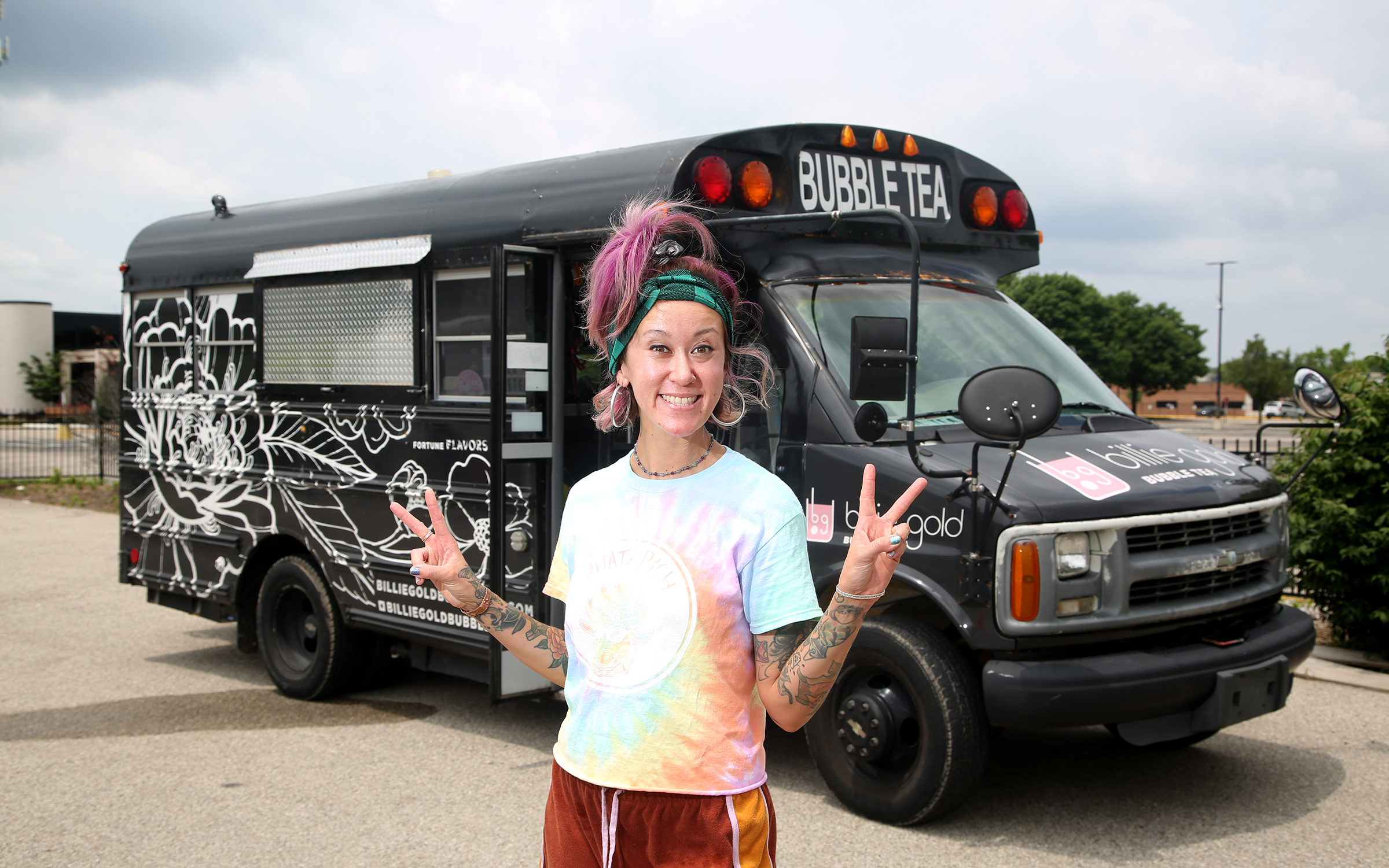 Billie Gold Bubble Tea was founded by Nicole Cornett in 2018. The popular Miami Valley food truck is known for its numerous flavors of fruit tea or milk tea base specialty dessert drinks. LISA POWELL / STAFF