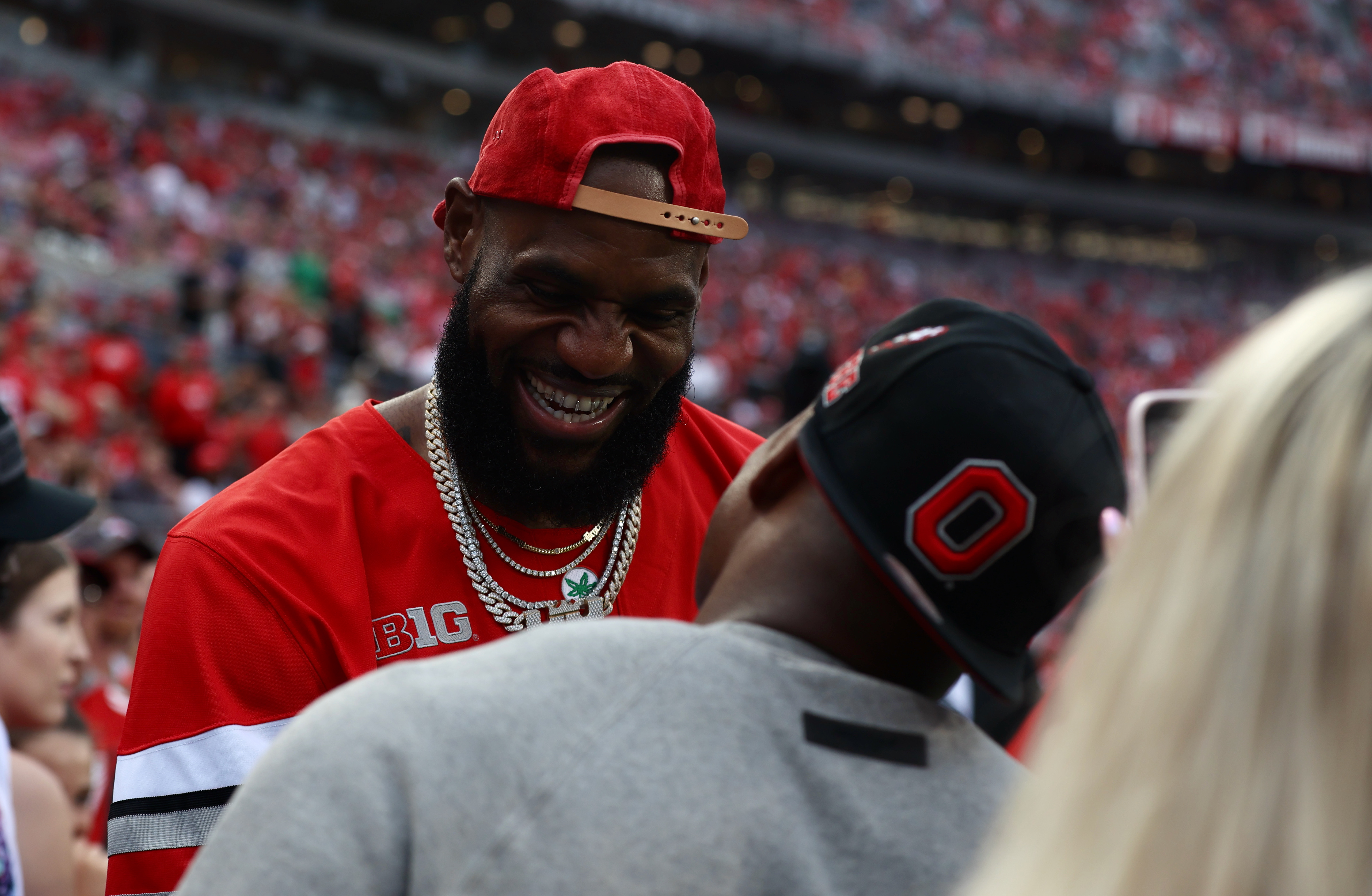 LeBron and Bronny James, Former Buckeyes Among Star-Studded Attendees at  Ohio Stadium