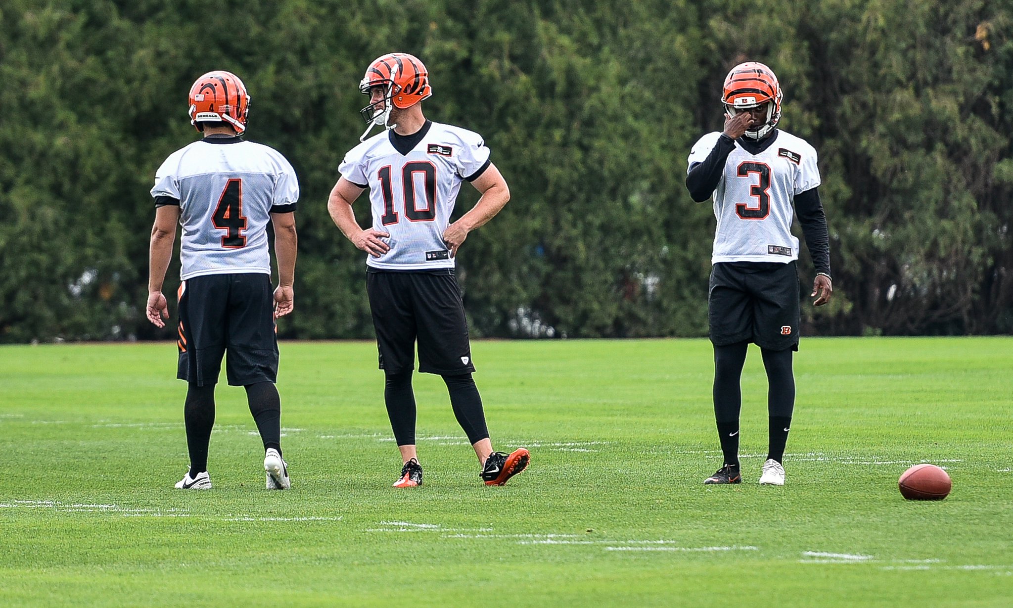 Bengals kicker Jonathan Brown about to get first FG shot