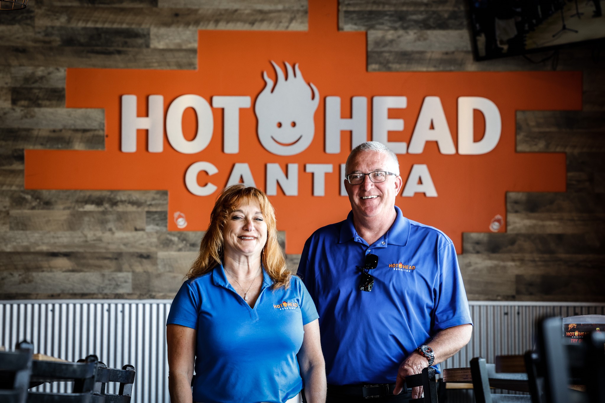 Co-owner of Hot Head Burritos Kelly Gray, left and founder, Ray Wiley in their store at 1113 Brown St. in Dayton. JIM NOELKER/STAFF